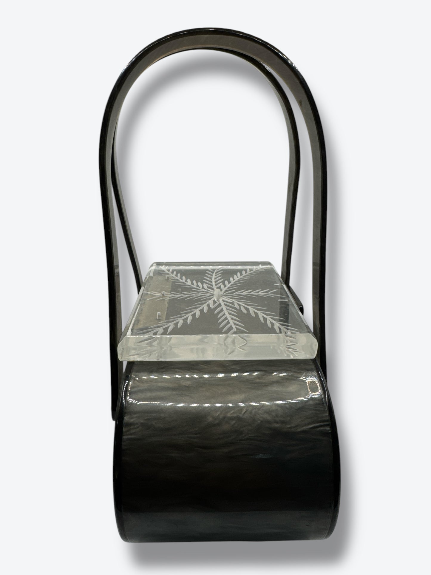 1950s Lucite Gray and Lucite Bag