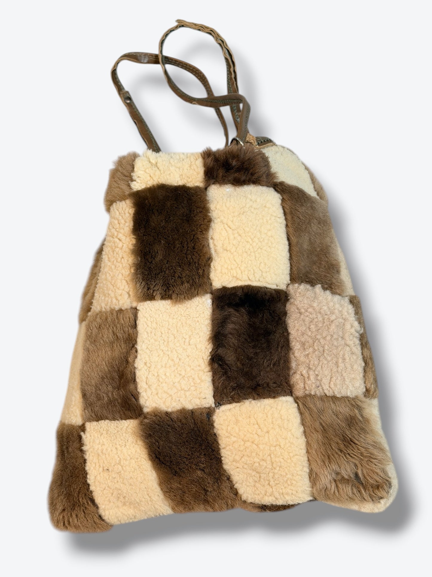 1970s Shearling Patchwork Duffle