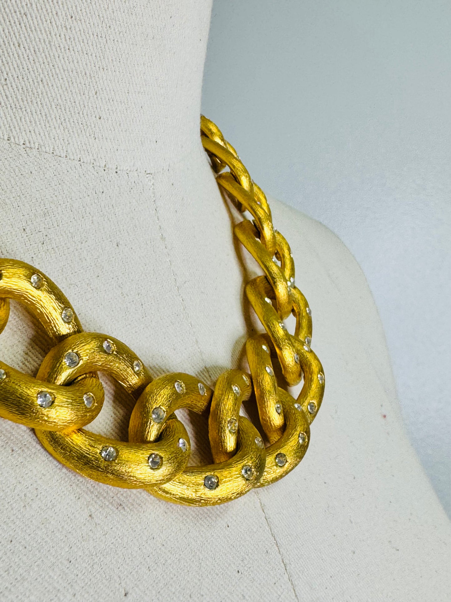 1980s “Croft” Bold Statement Chain Necklace
