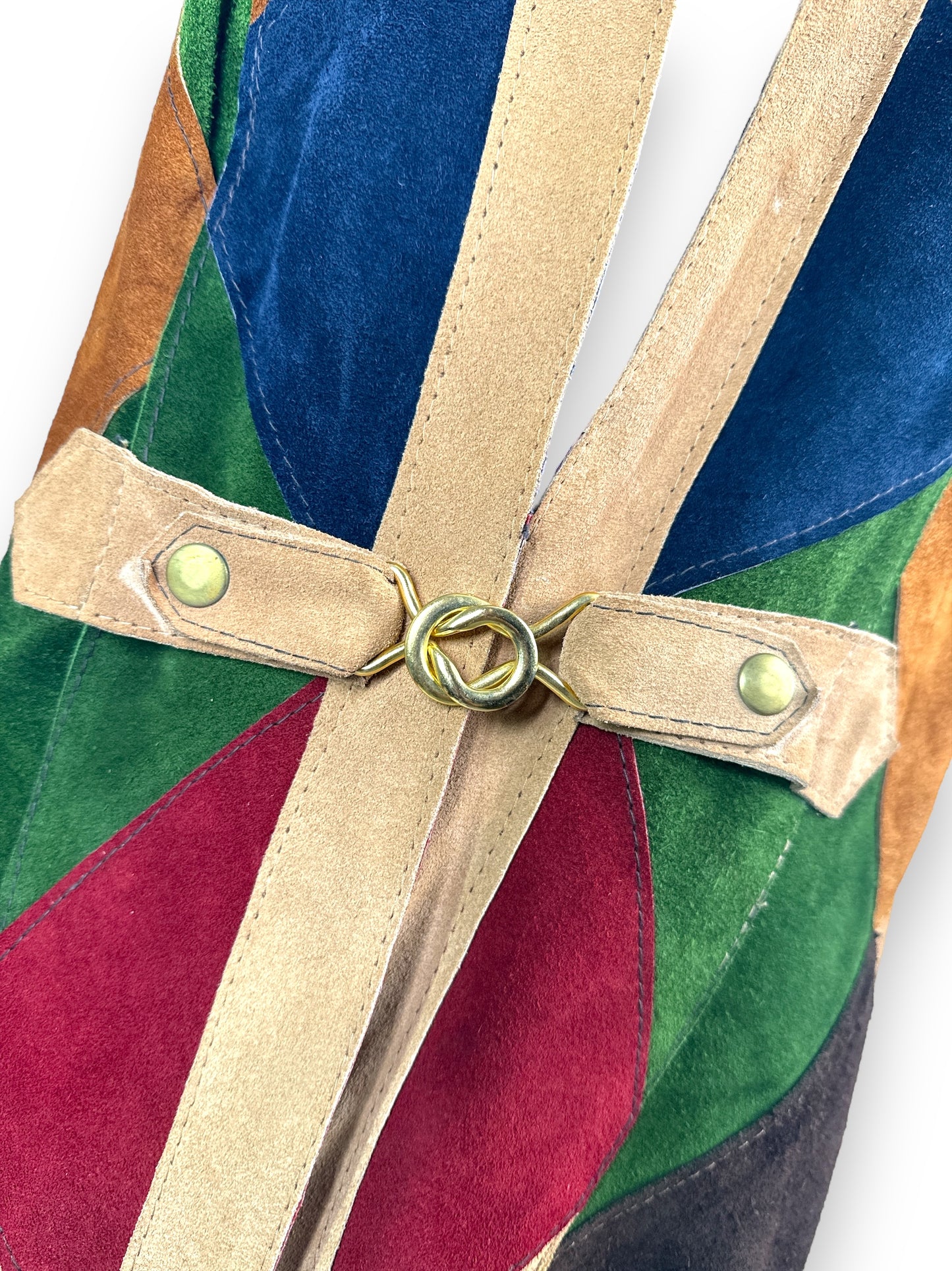 1970s Suede Patchwork Vest