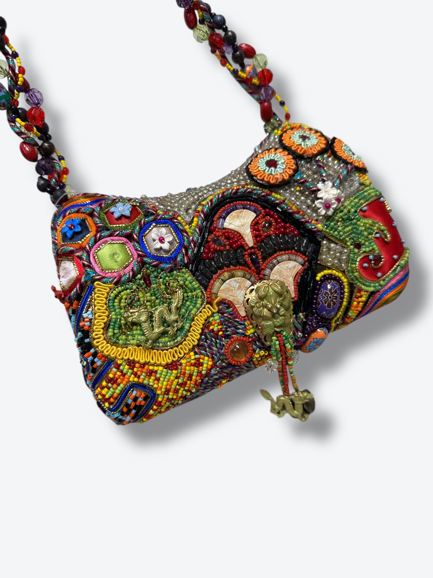 Vintage Mary Frances Charm + Bead Shoulder Bag