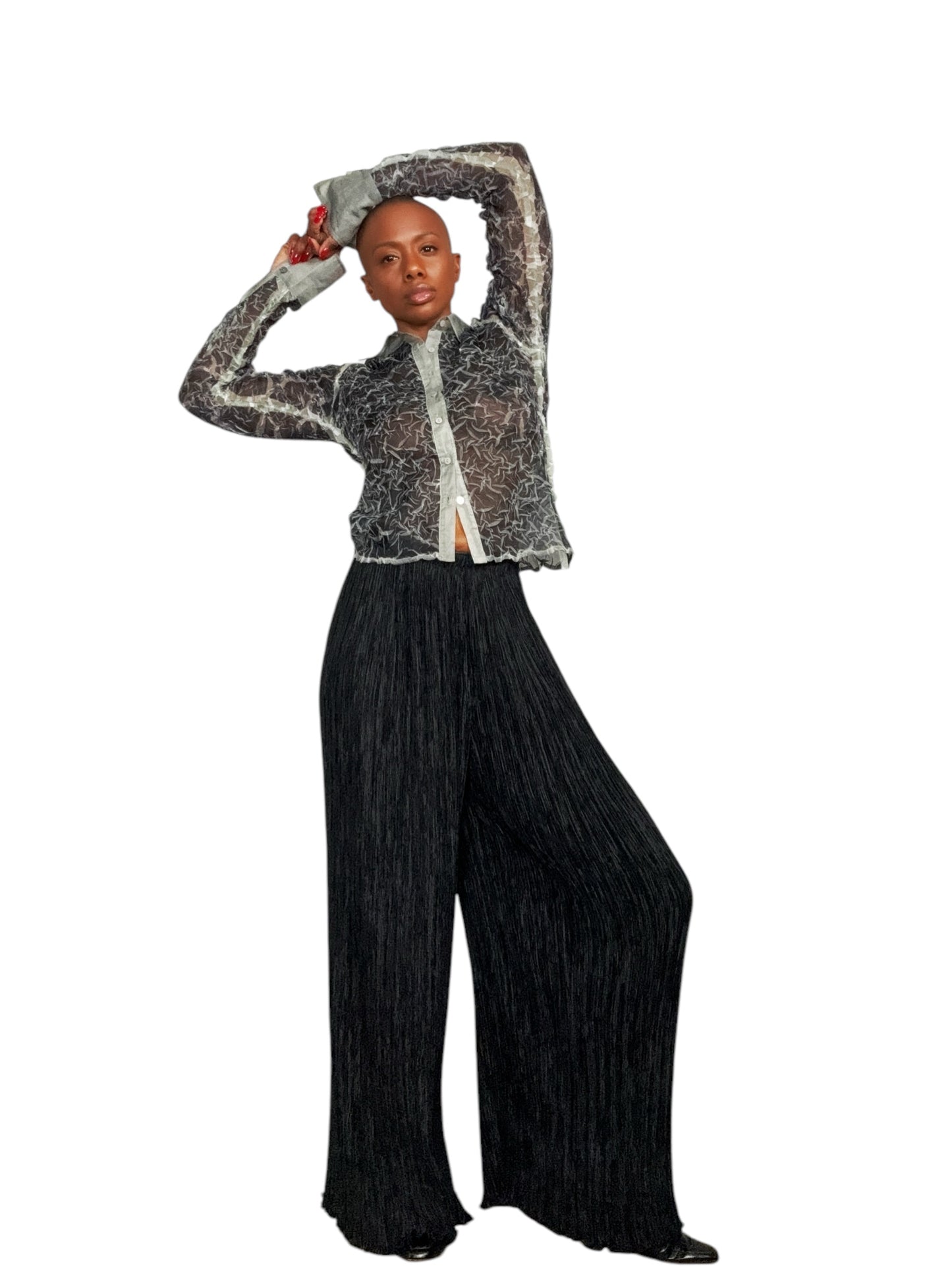 1970s Mary McFadden High Waisted Pleated Pants