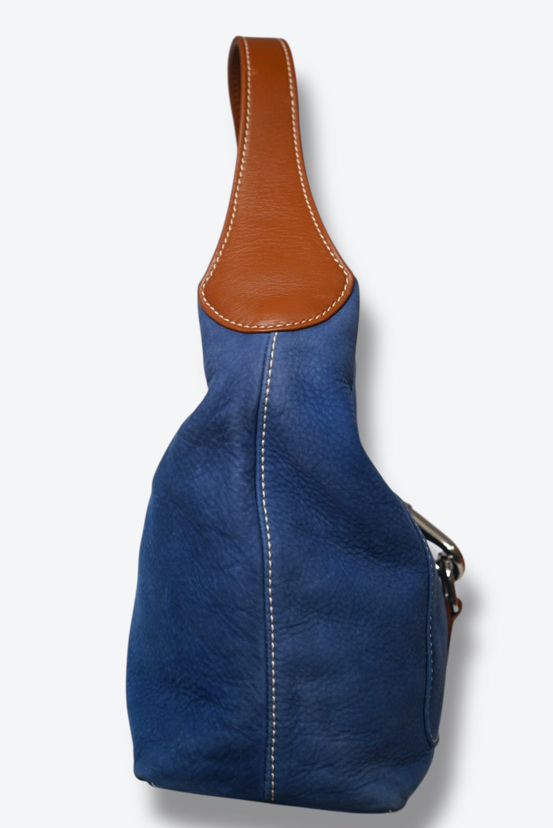 #90. Y2K Indigo Blue Dooney and Burke Slouch Hobo Bag
