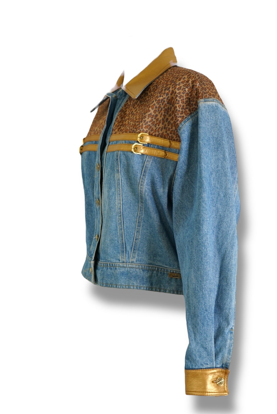 1980s/90s Denim and Cheetah Jacket