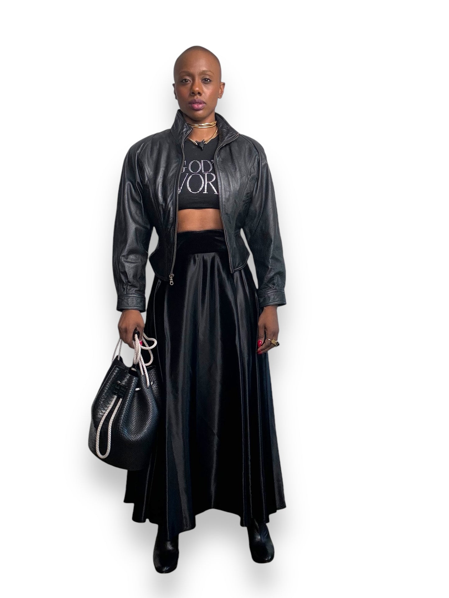 1980s “Wilson” Leather Crop Jacket