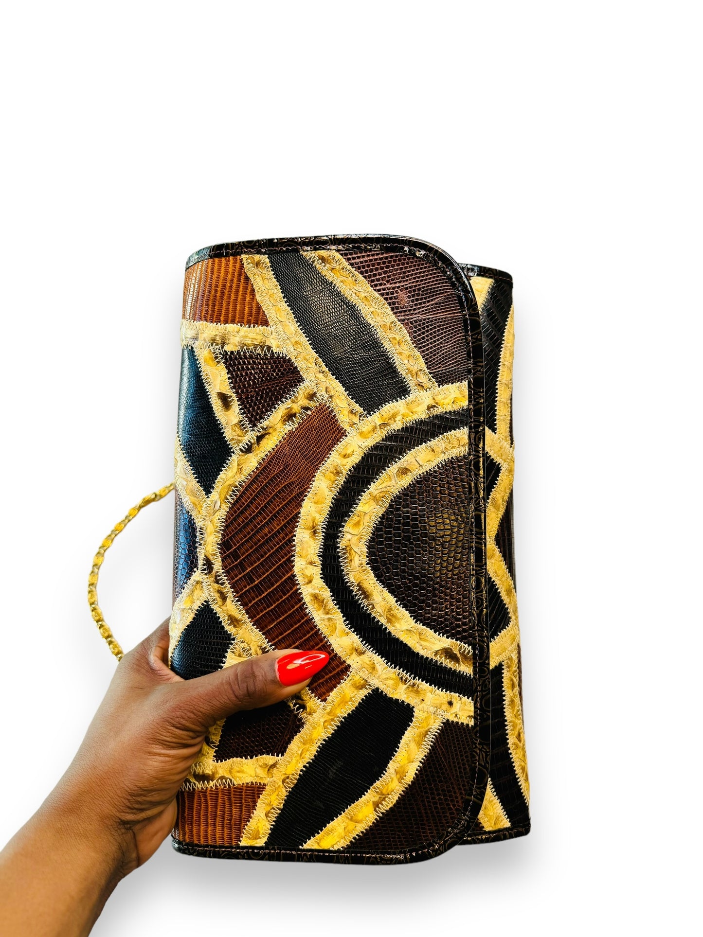 1970s Varon Snakeskin Shoulder Bag