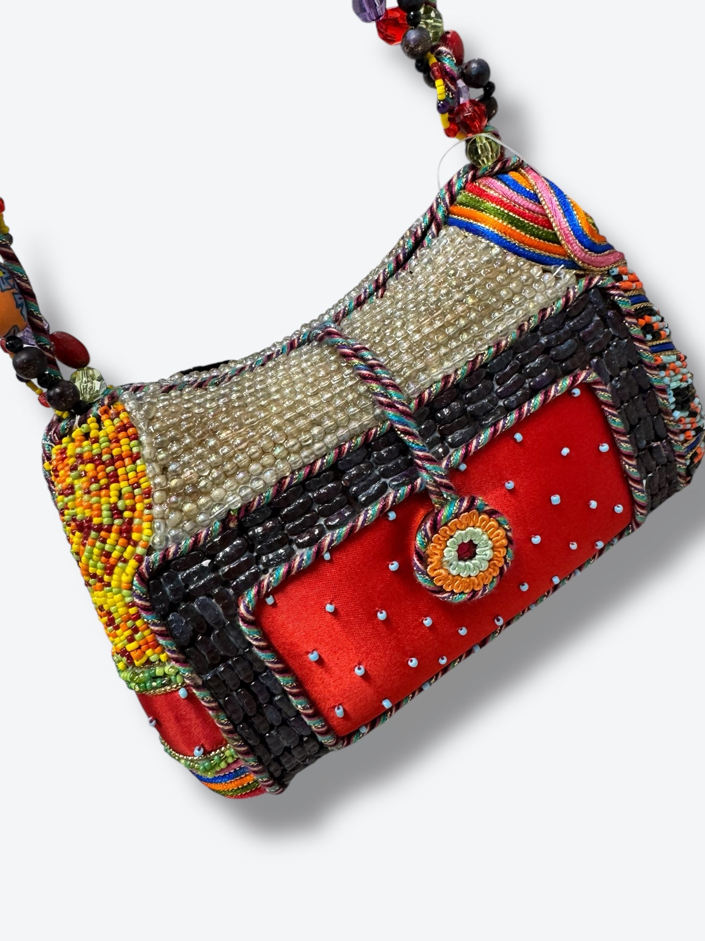 Vintage Mary Frances Charm + Bead Shoulder Bag