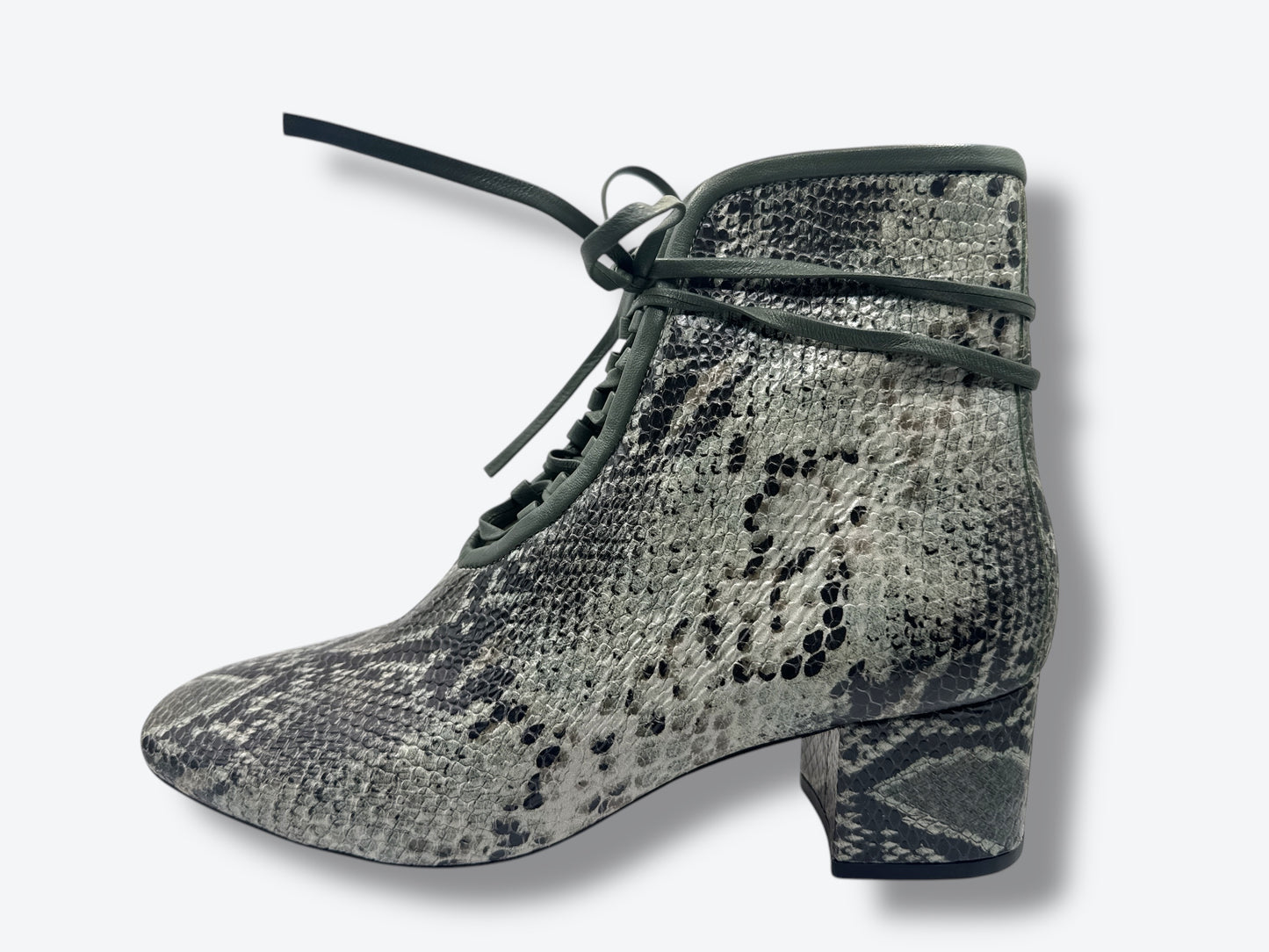 Trend: Daniella Shevel Snakeskin Lace Boots