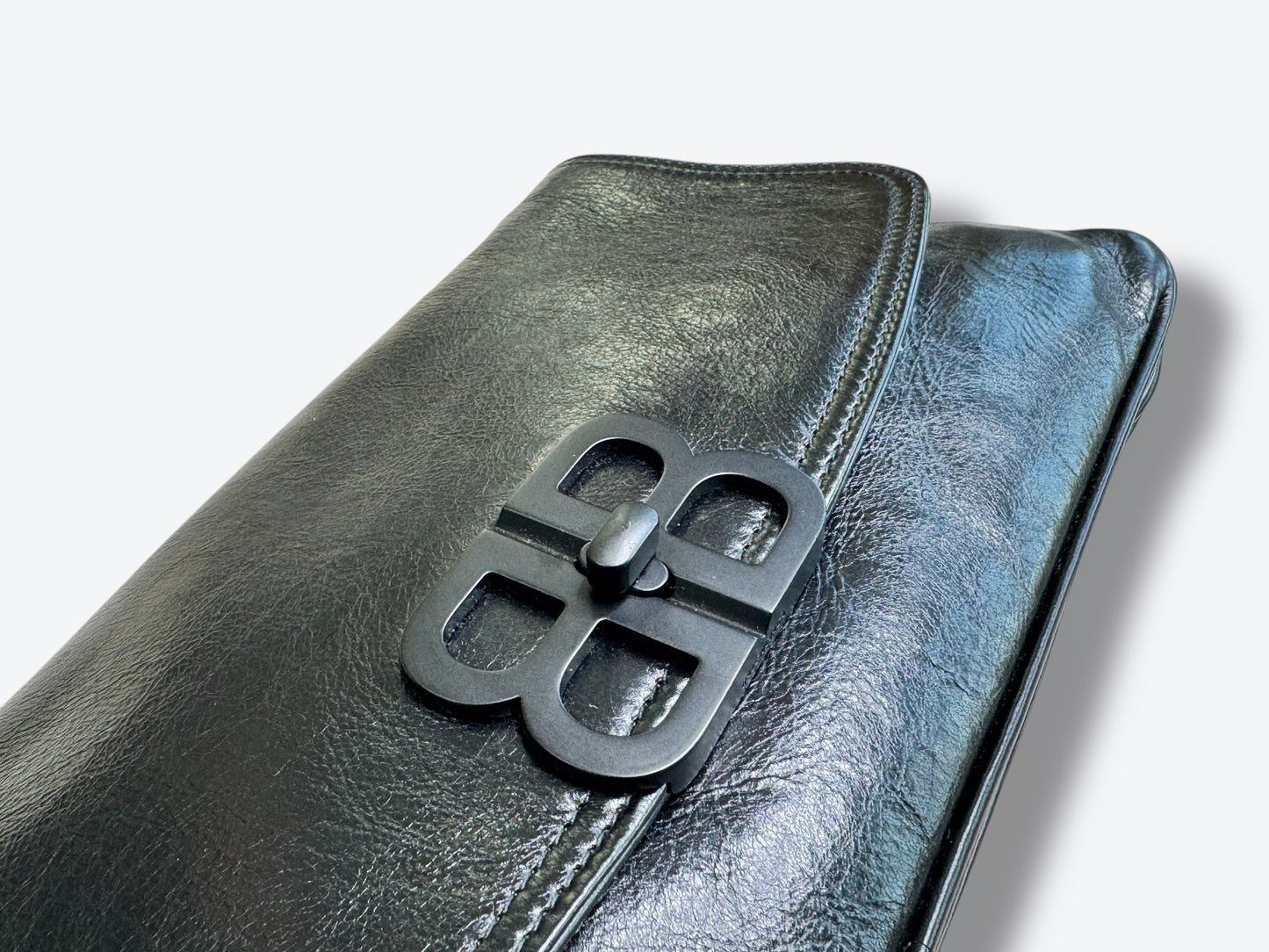Balenciaga Monaco Leather Medium Shoulder Bag (748596 • 1000 • N • 562481)