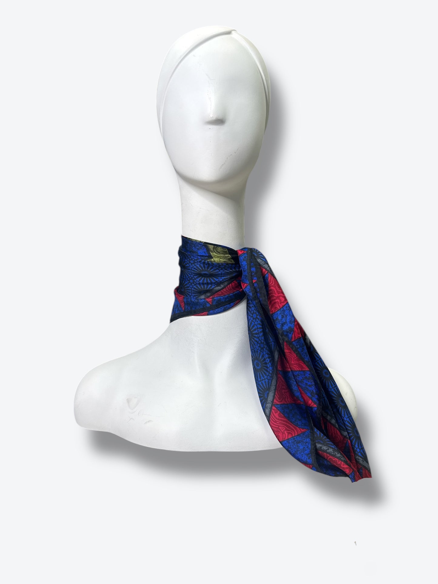 1970s 31” x 31” Diane Von Furstenberg Geometric Silk Scarf