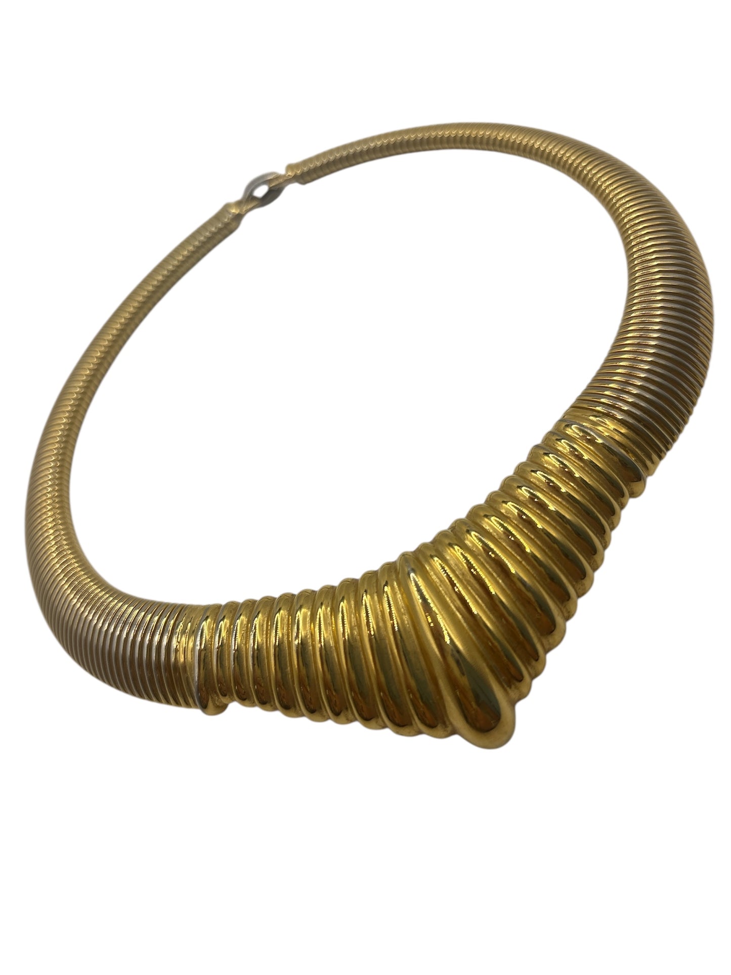 1980s Gas Pipe Gold Chocker