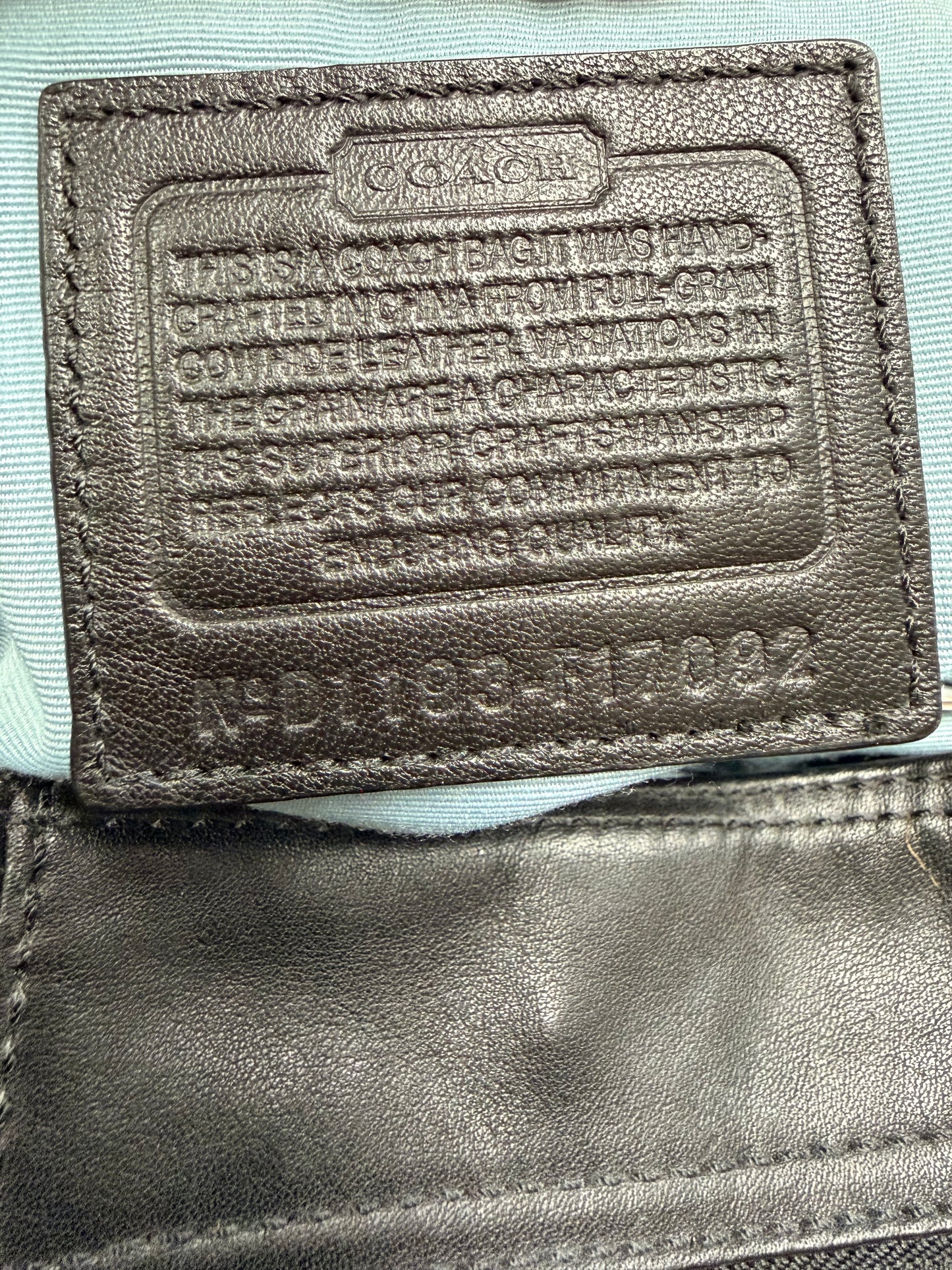 Y2K Coach Hampton Soho Leather Hobo Bag (D1193F17092)