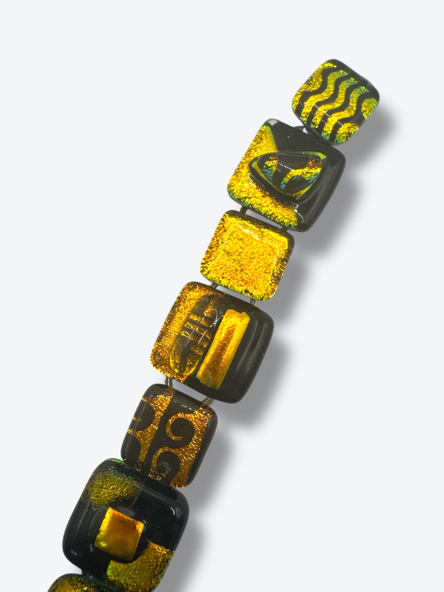 Vintage Green + Black Holographic Bracelet