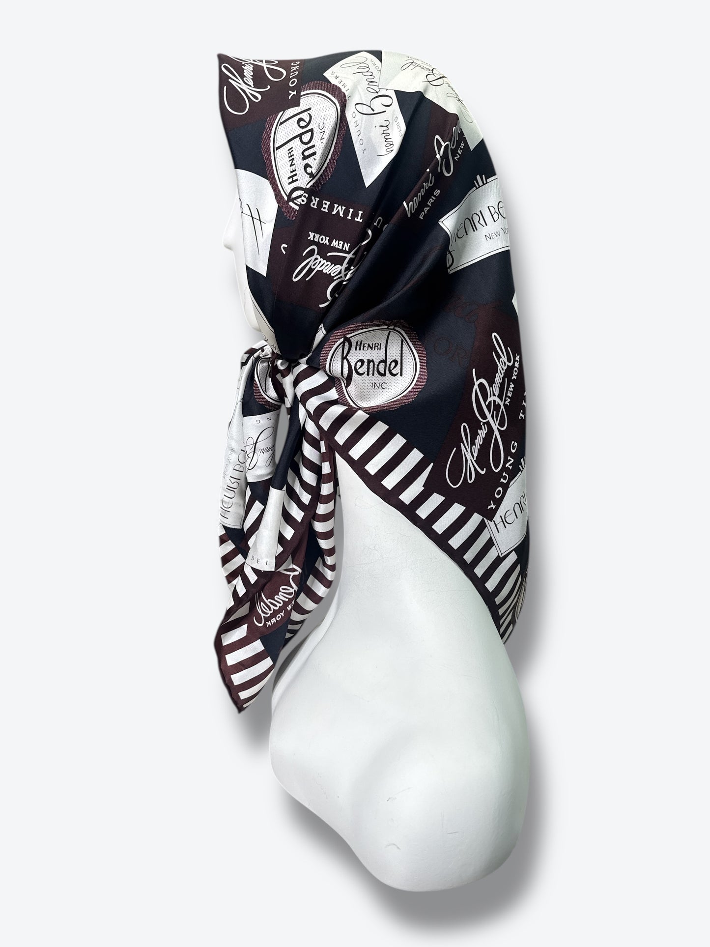1980s 31” x 31” Henri Bendel Silk Scarf