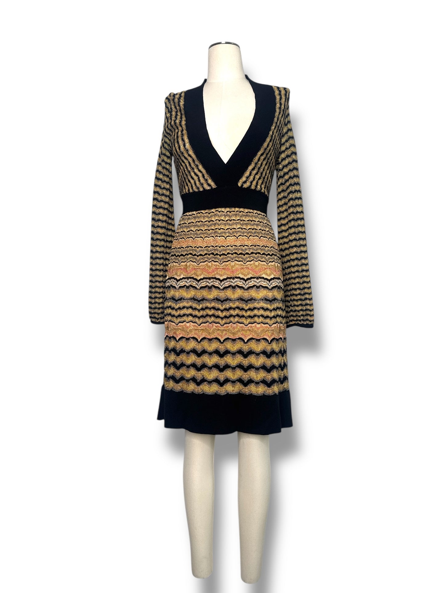 #48. 1990s/Y2K Missoni Knitwear Fit and Flare Dress
