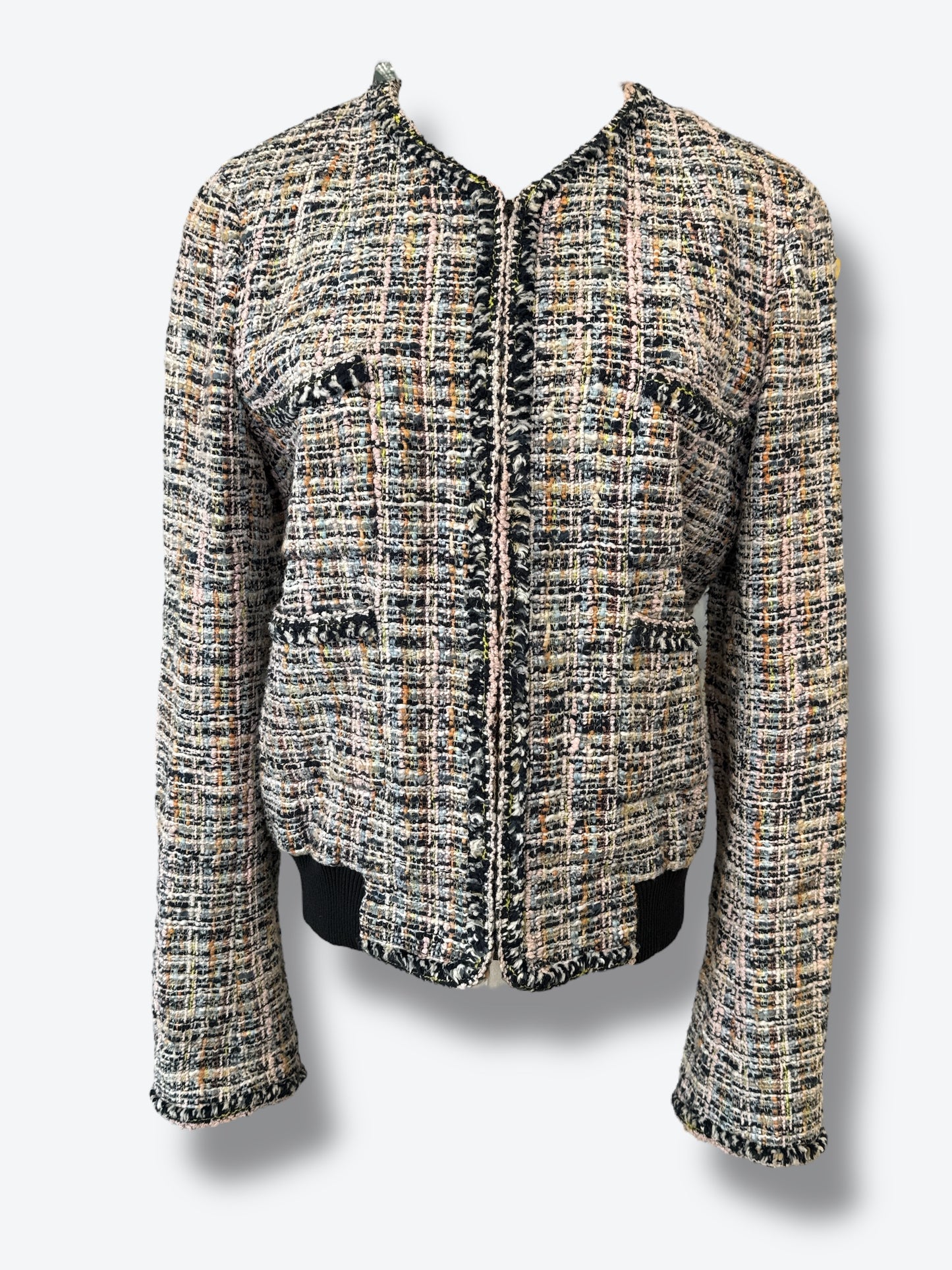 2021 Chanel Tweed Varsity Jkt