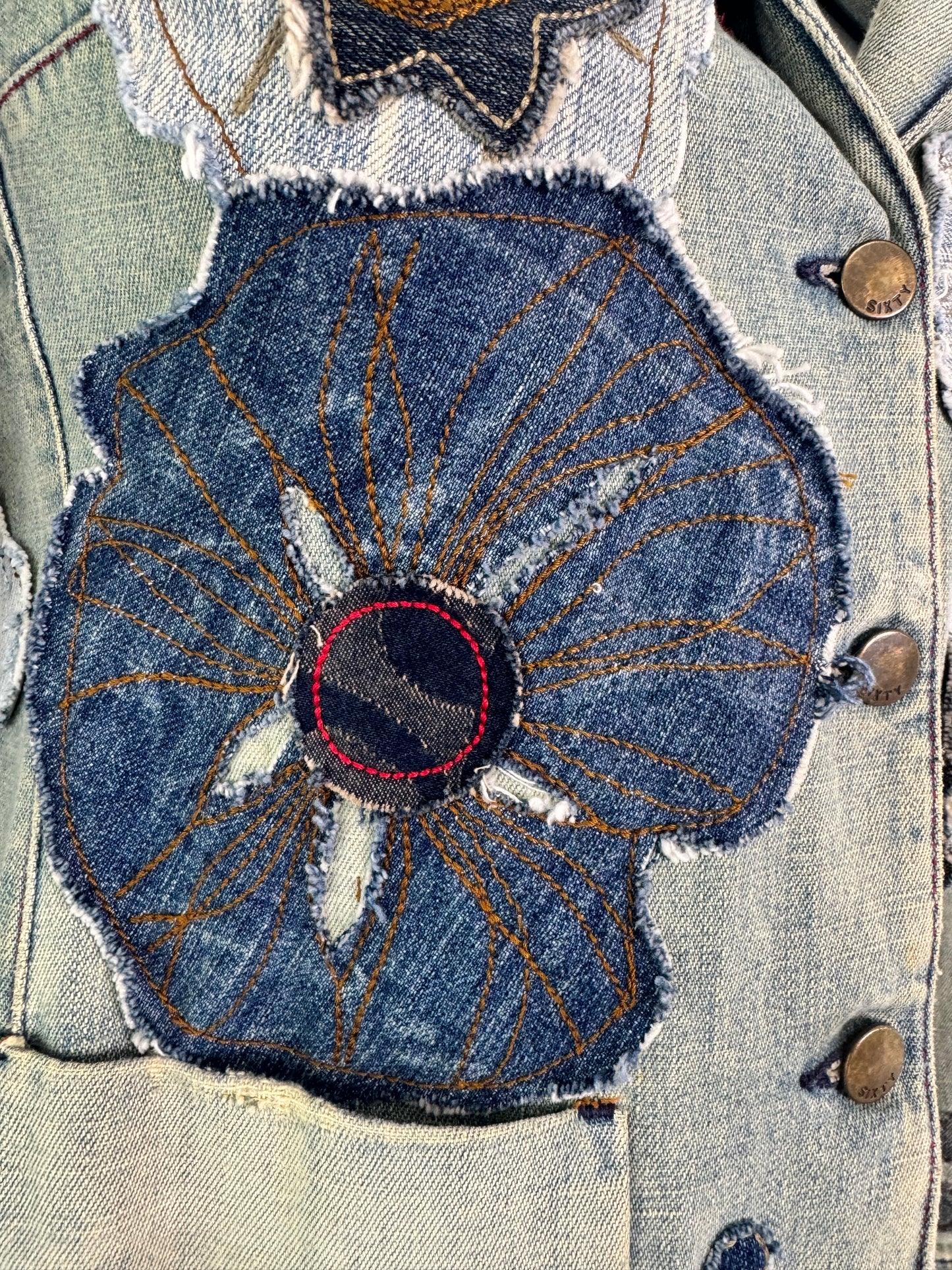 Miss Sixty Jacket Denim Appliqué Blazer
