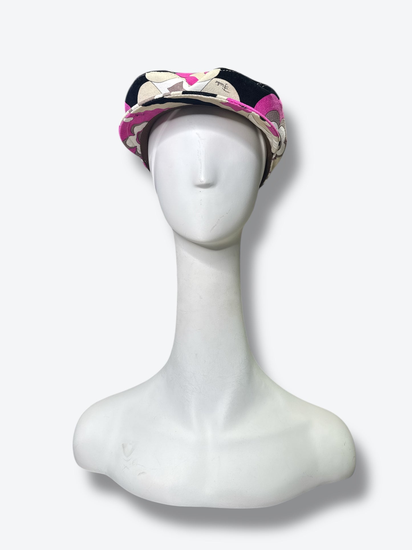 5C. 1970s Emilo Pucci Mod Newsboy Cap