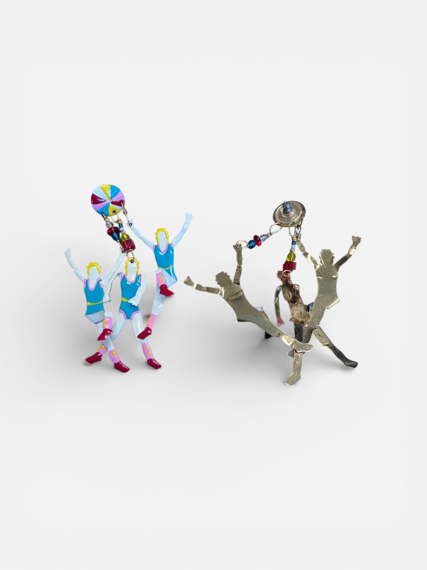1980s Avant Garde Gymnastic Earrings (Post)