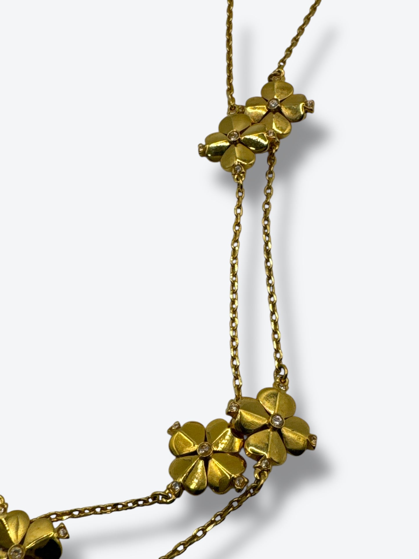 19” Floral Double Strand Necklace