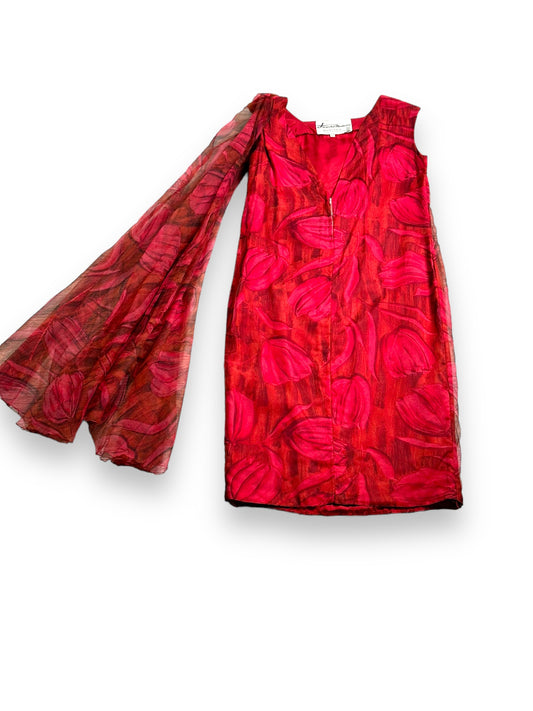 1960s Kriedel Modelle München Rose Sash Dress