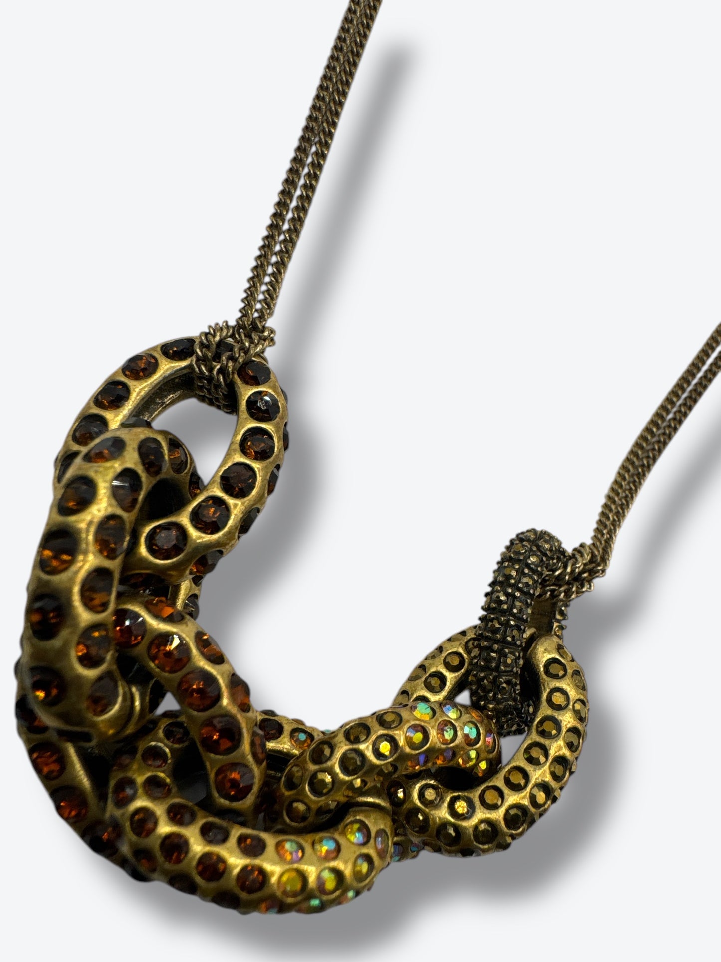 Vintage J Crew Gold + Crystal Rope Chain