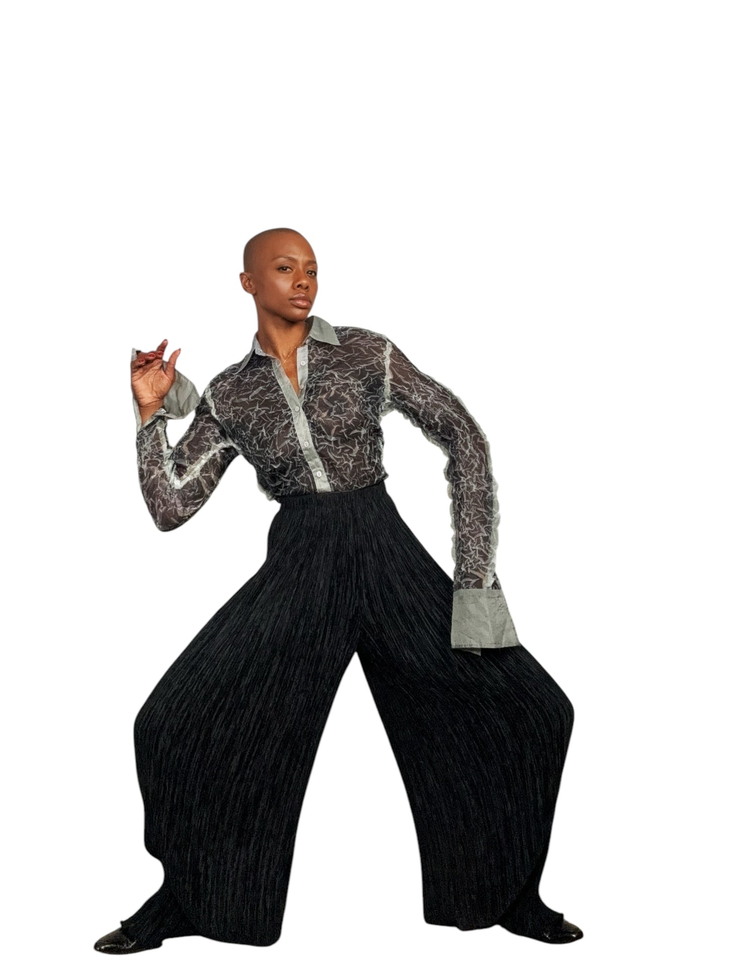 1970s Mary McFadden High Waisted Pleated Pants