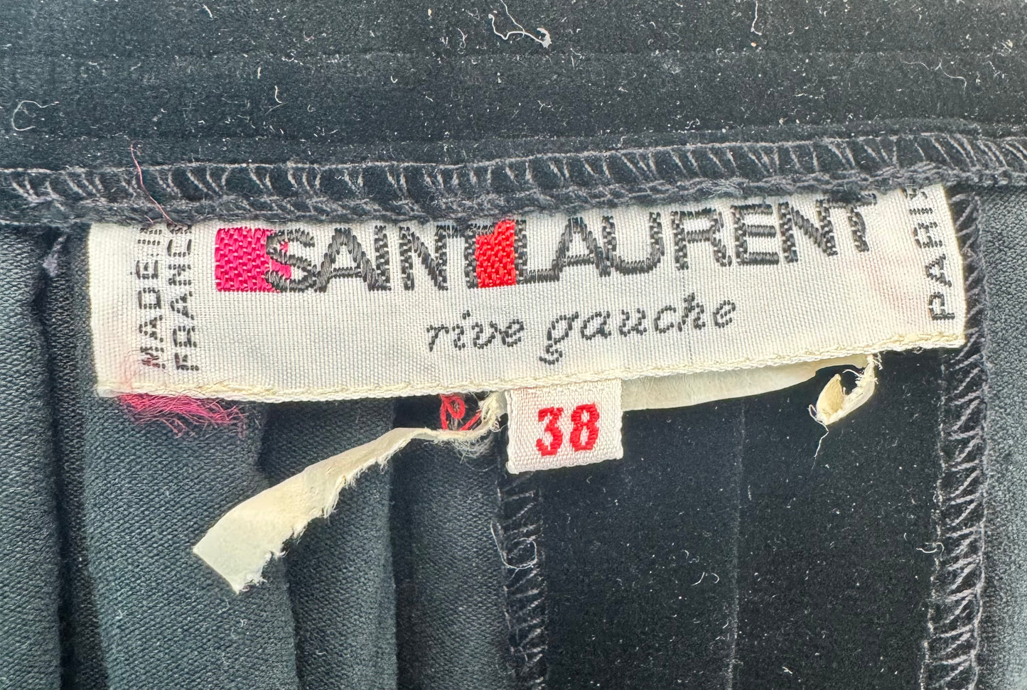#1C. 1970s Saint Laurent Rive Gauche A-line Velvet Skirt