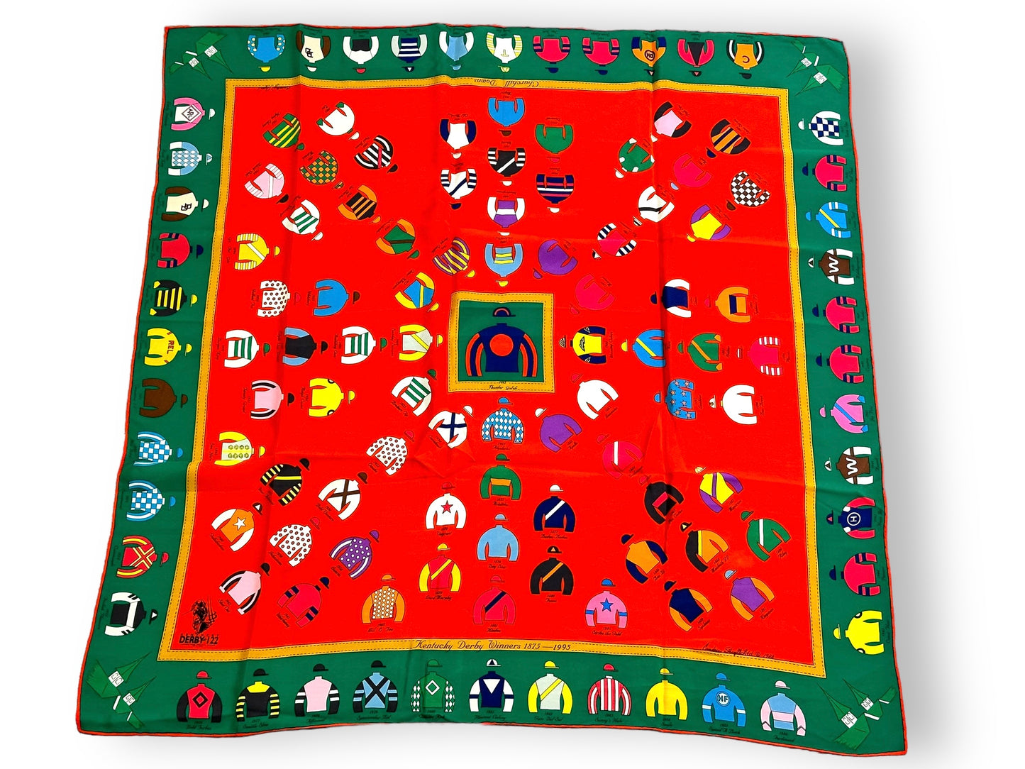 1988 Kentucky Derby Winners 32” x 32” Silk Scarf