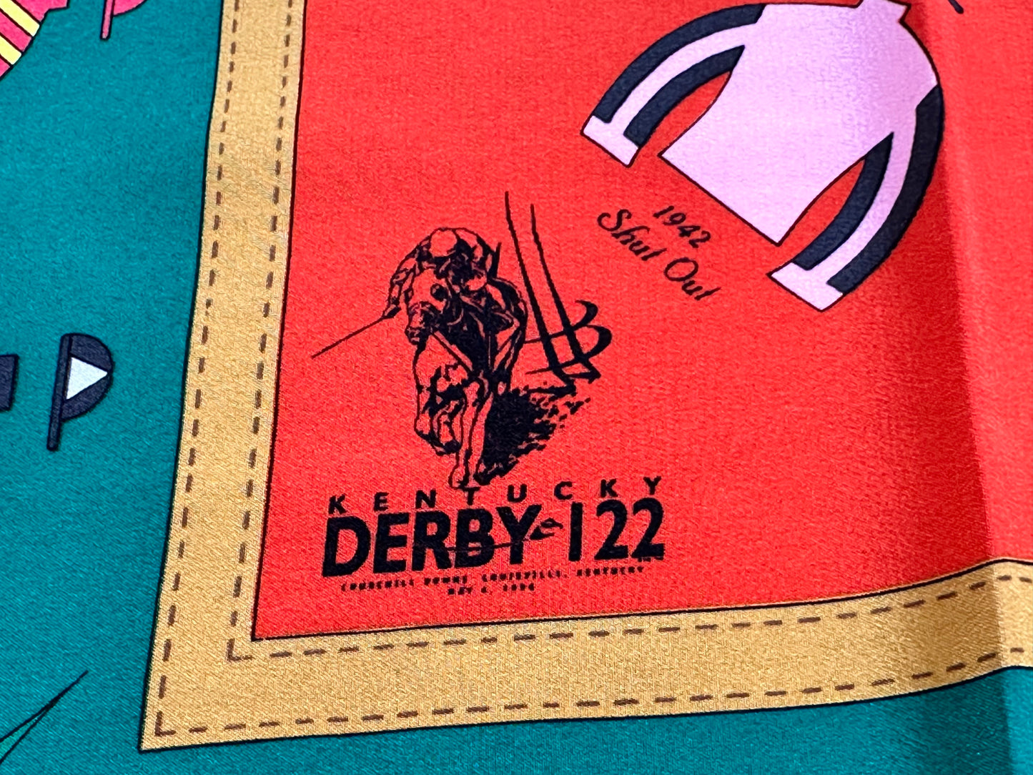 1988 Kentucky Derby Winners 32” x 32” Silk Scarf