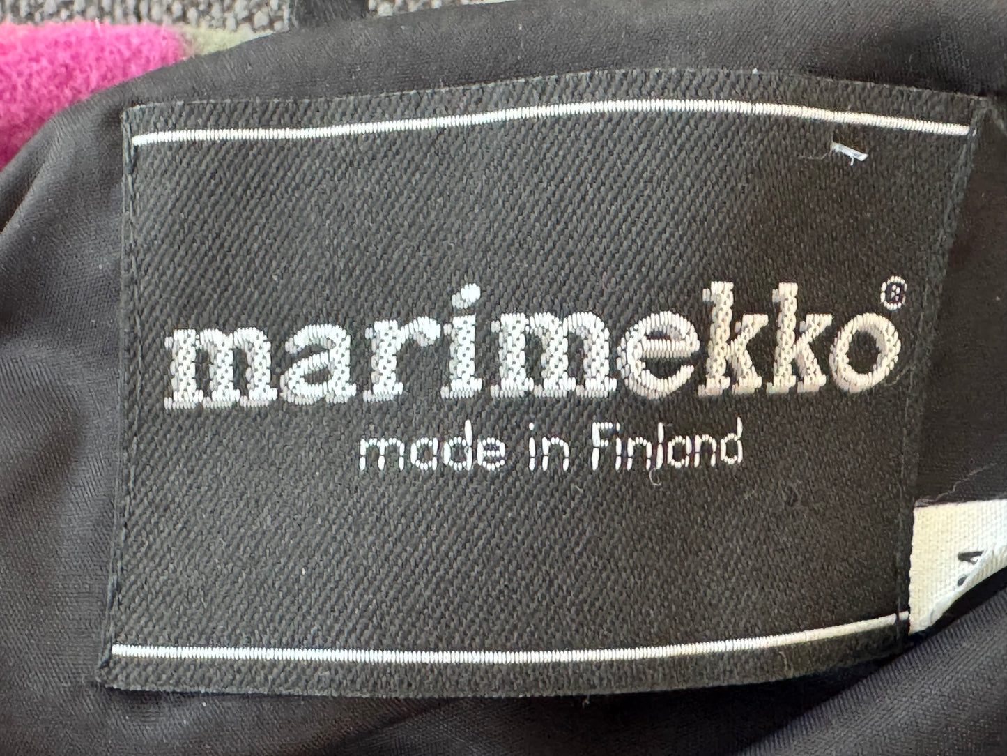 1990s Marimekko Geometric Poncho