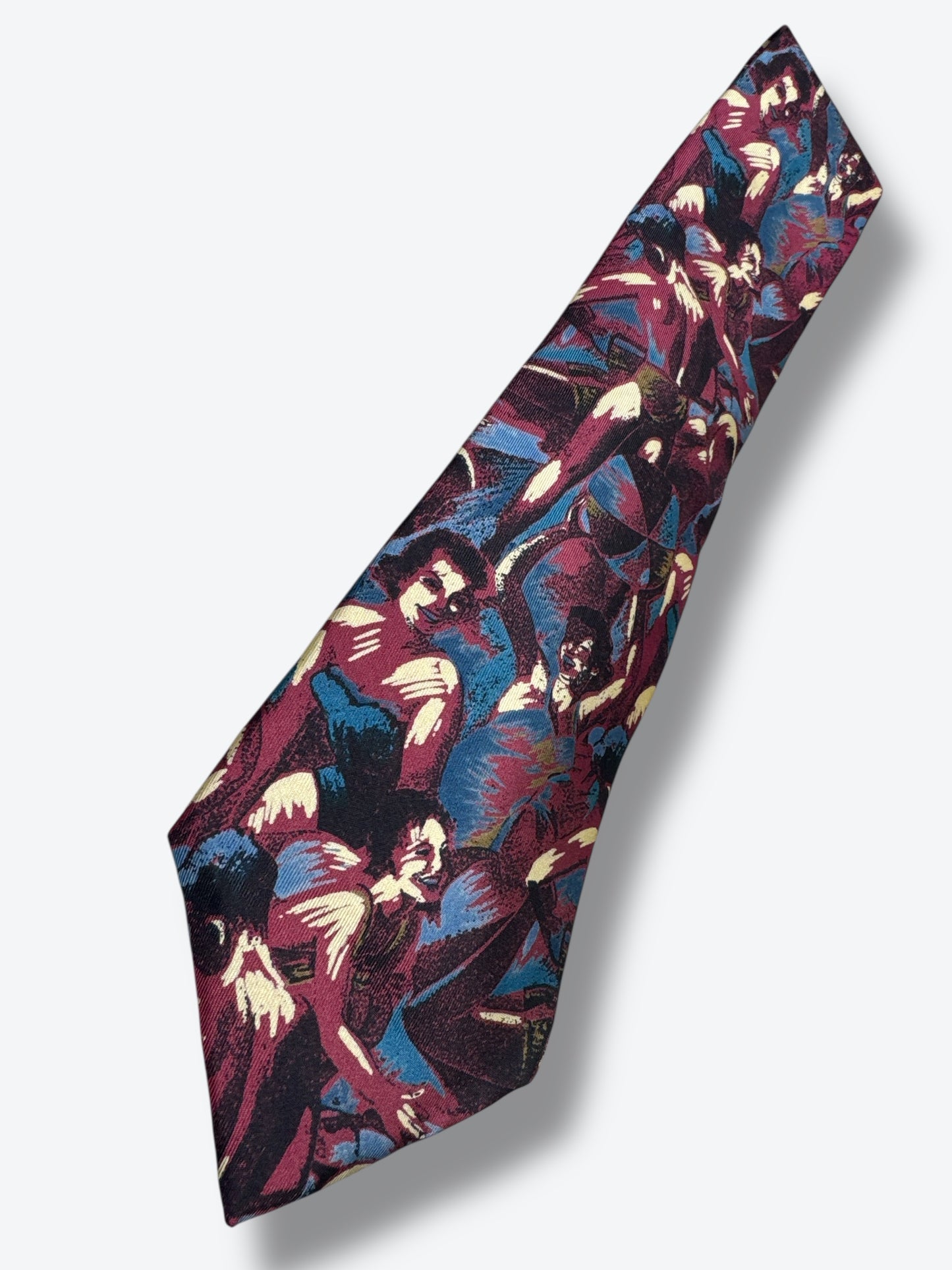 1980s Oscar de la Renta Dancer Novelty Tie