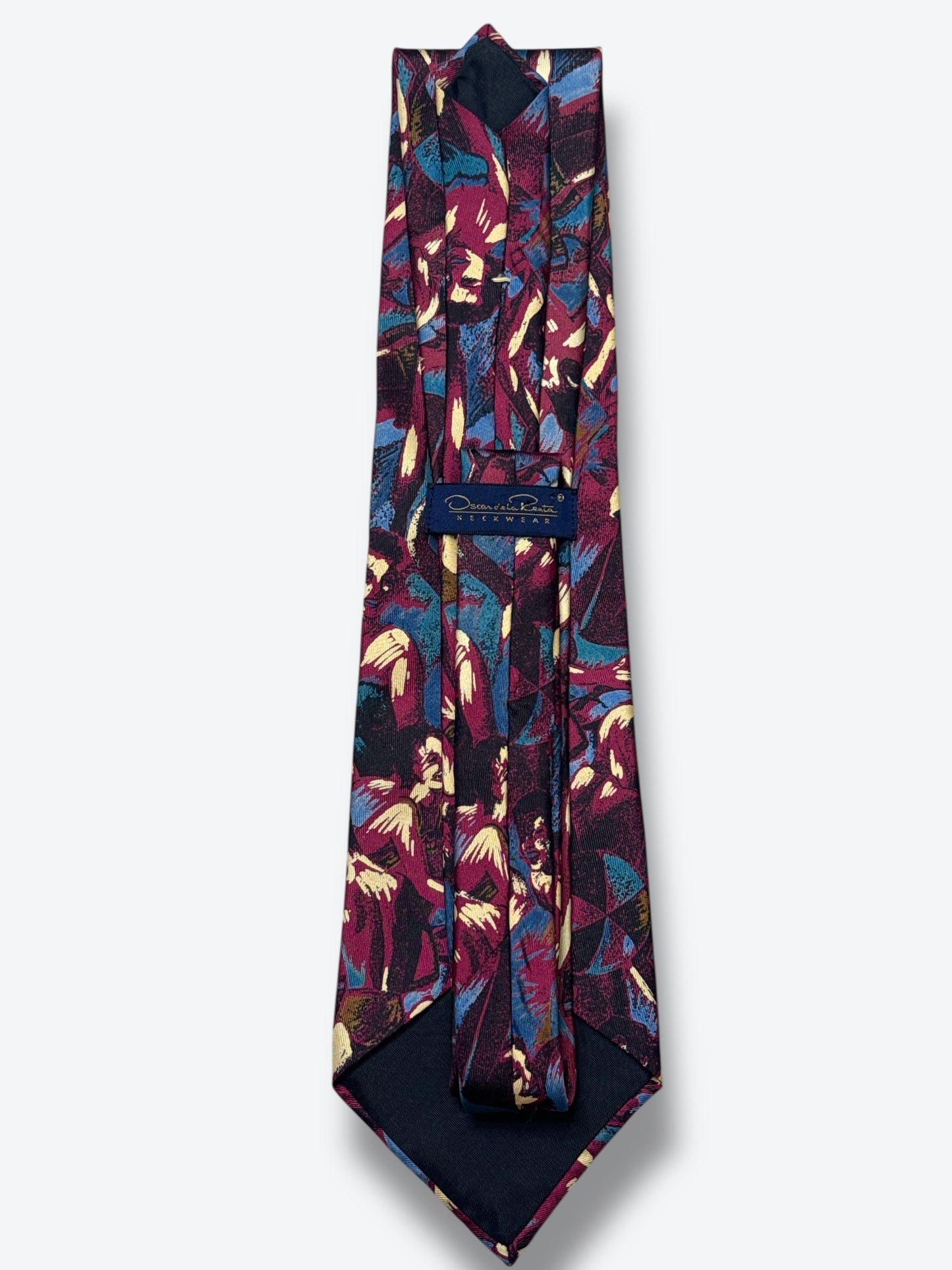 1980s Oscar de la Renta Dancer Novelty Tie