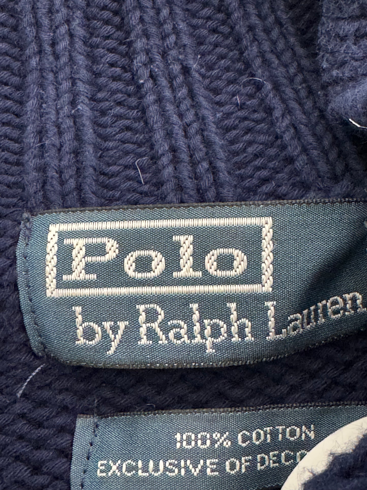 1987 Polo Ralph Lauren Quarter Button Pull Over Collegiate Sweater