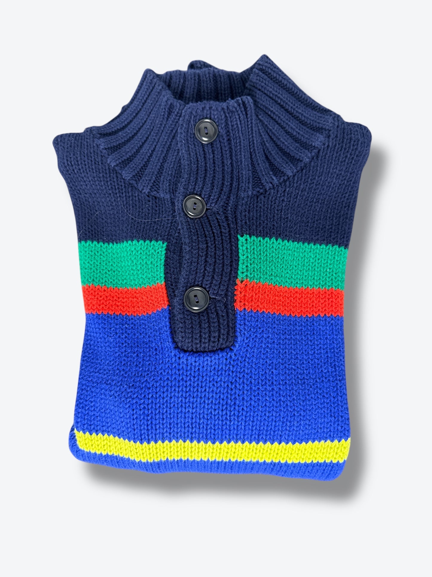 1987 Polo Ralph Lauren Quarter Button Pull Over Collegiate Sweater