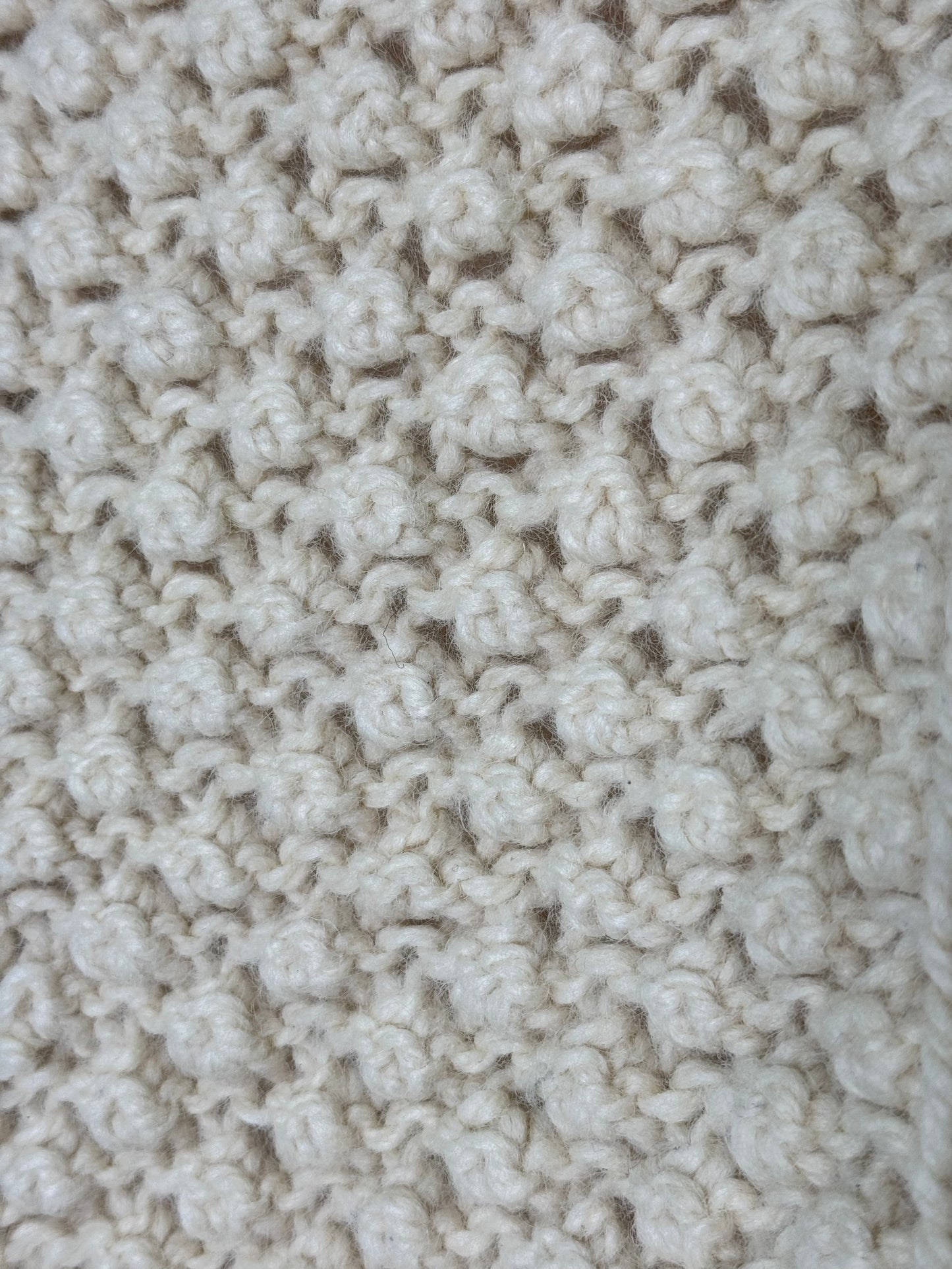 Vintage Aran Creme Woven Sweater
