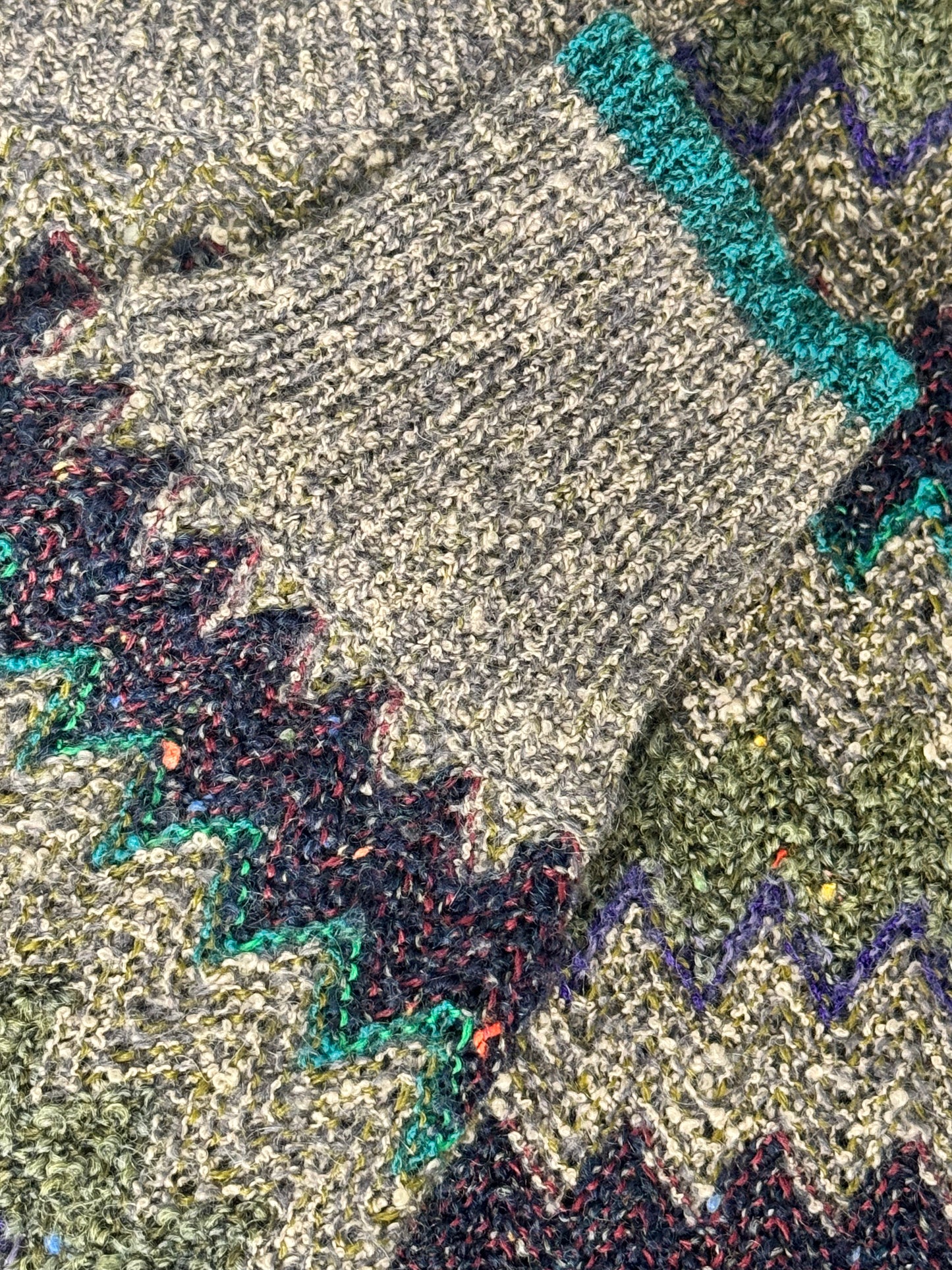 1970s Missoni Chevron Print Crew Neck Sweater