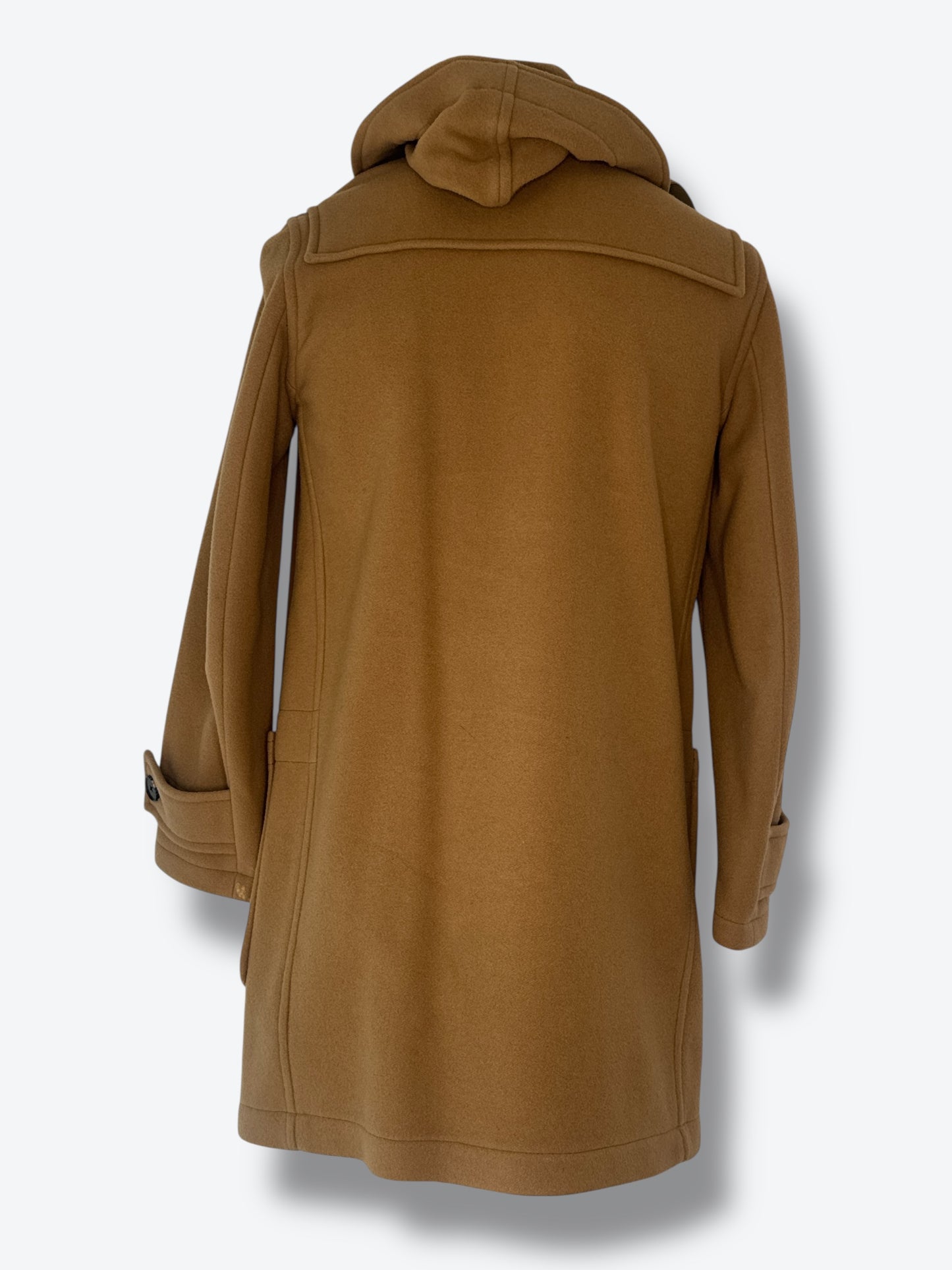 “Line 14” Maison Margiela Wool Duffle Coat – Camel with Rope Toggle Closure