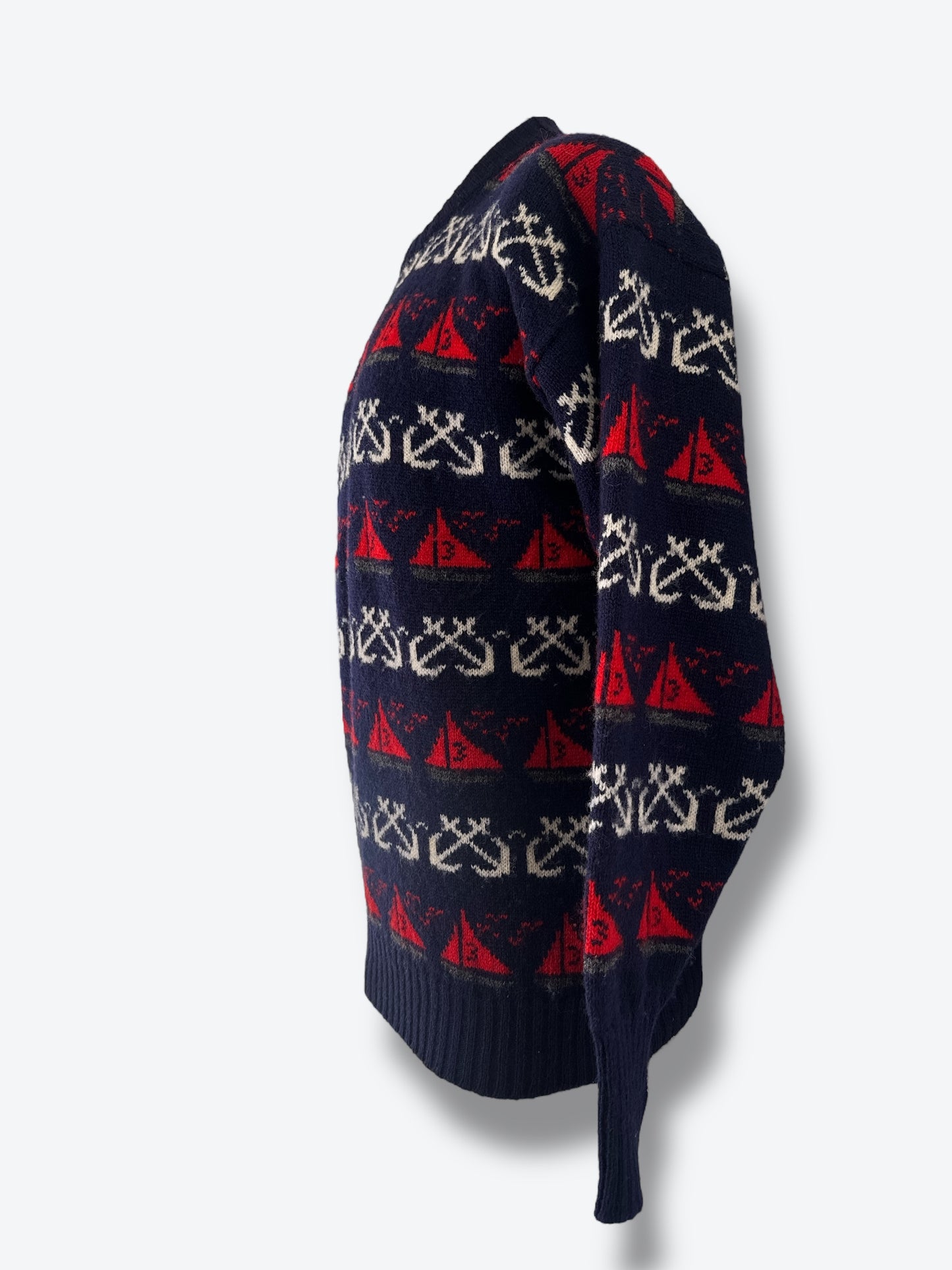 1970s Marshall Fields Wool Nautical Sweater