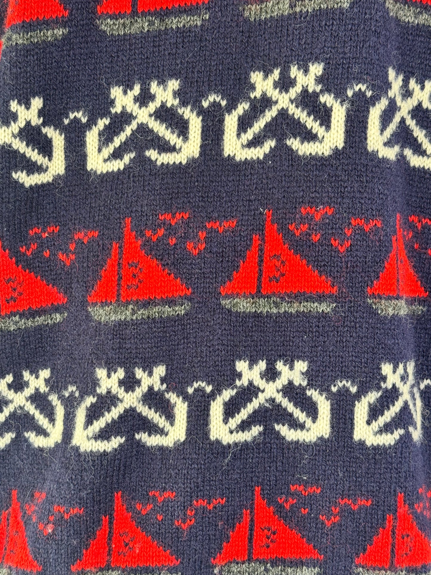 1970s Marshall Fields Wool Nautical Sweater