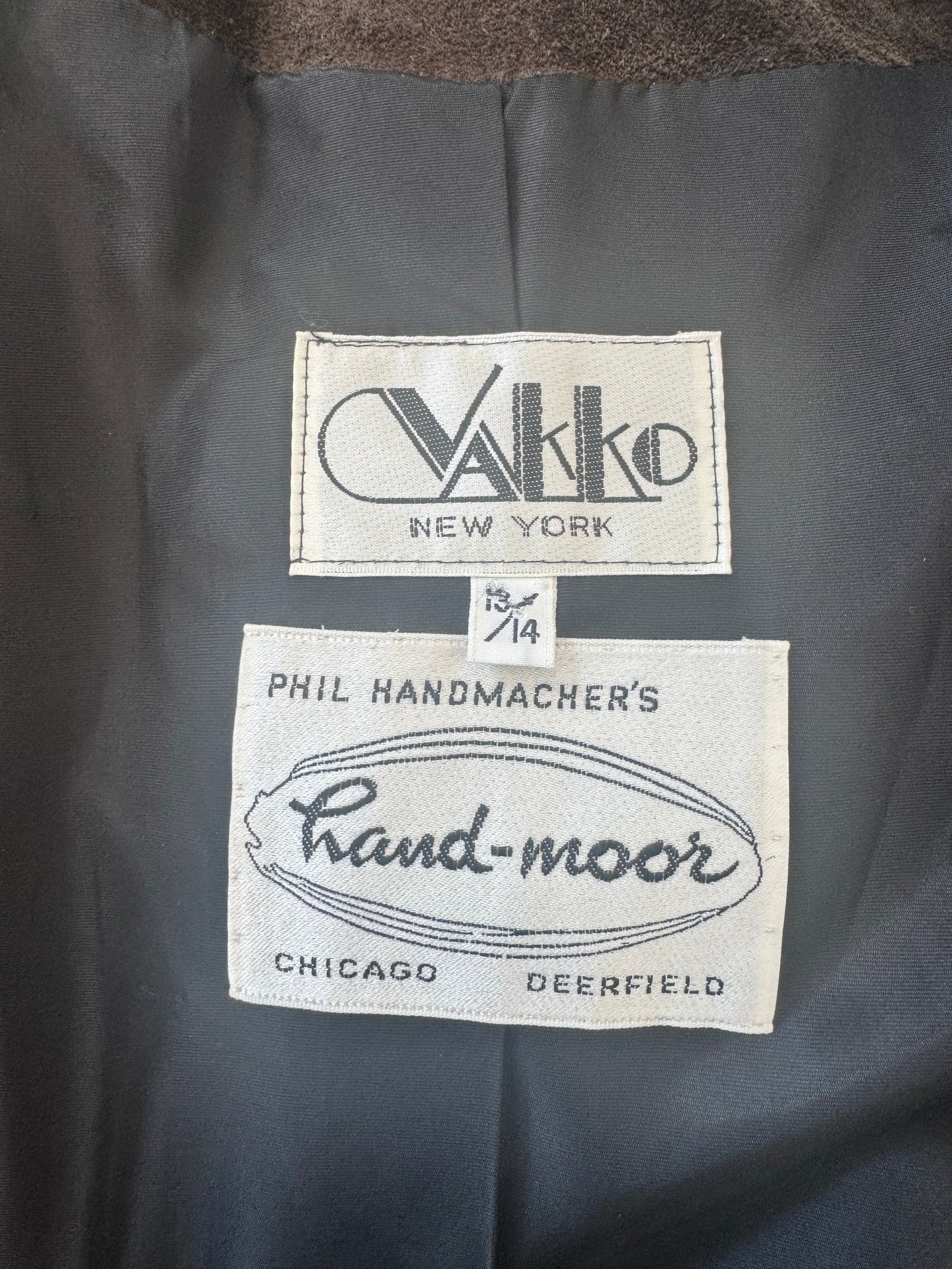 1970s Vakko Unisex Coco Brown Fringe Jacket
