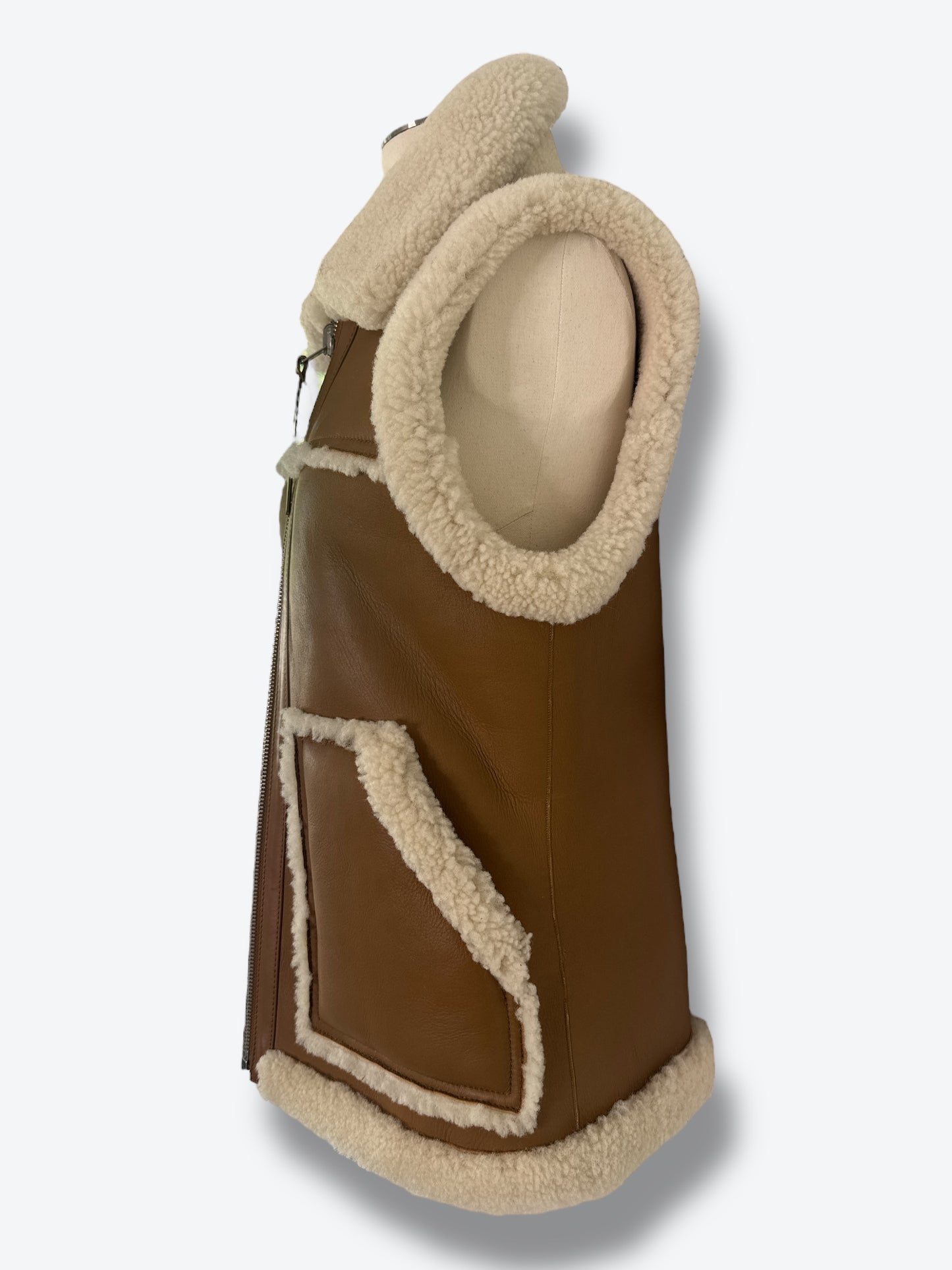 Y2K Coach Reversible Shearling Vest