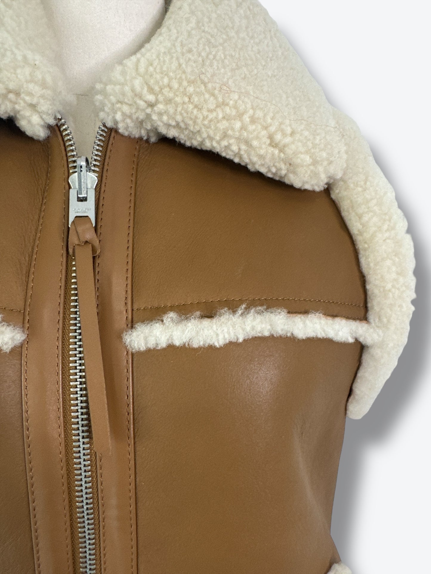 Y2K Coach Reversible Shearling Vest