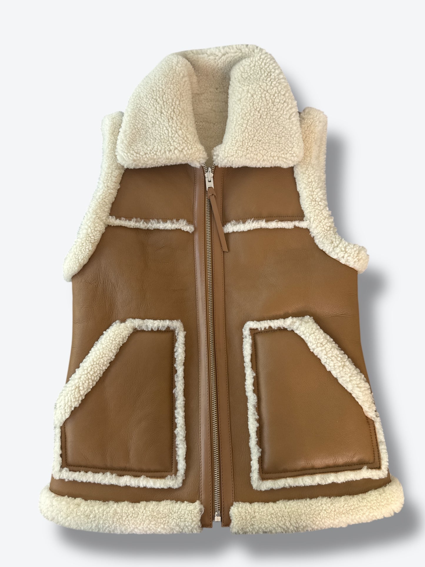 Y2K Coach Reversible Shearling Vest