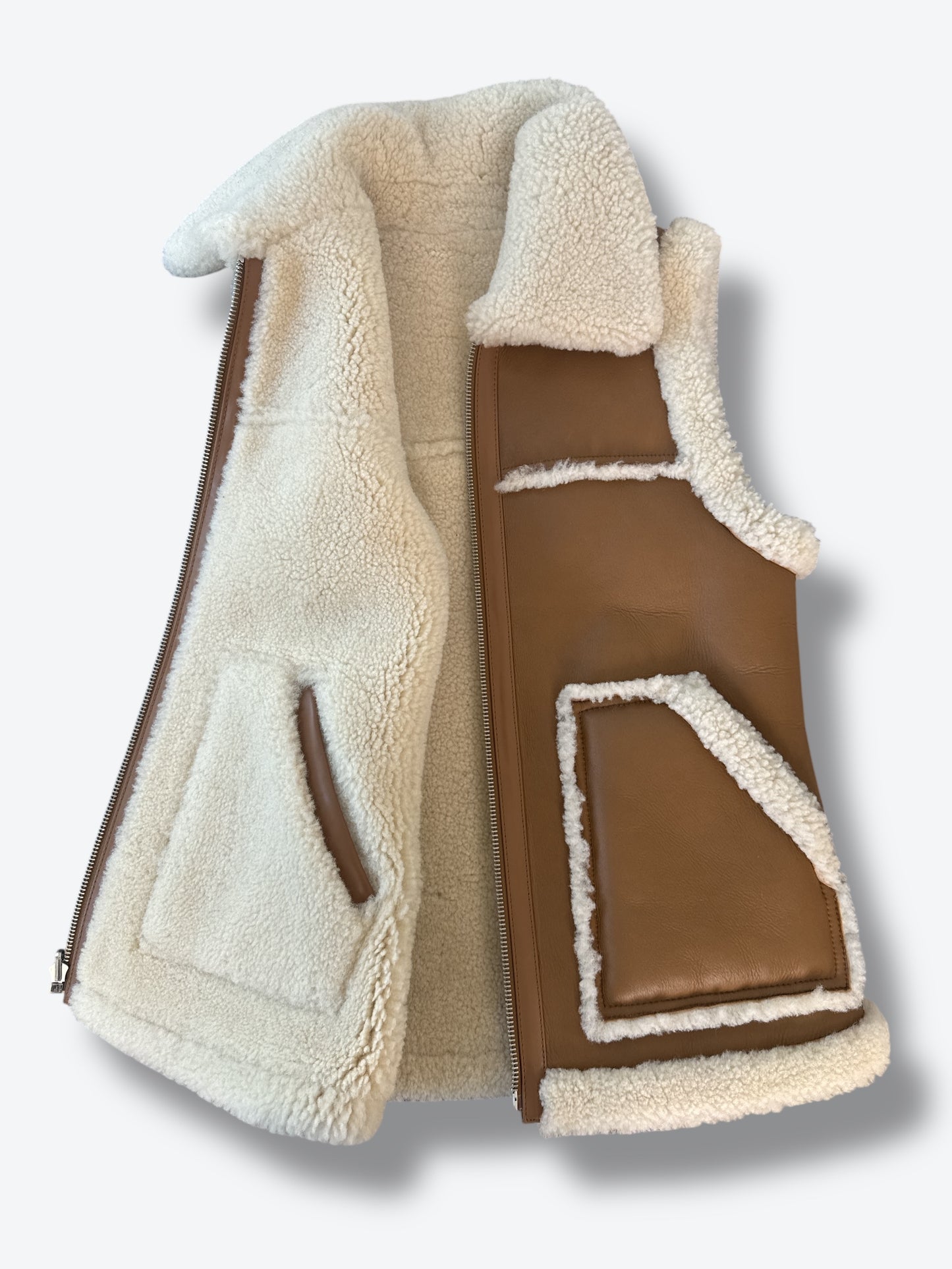 Y2K Coach Reversible Shearling Vest