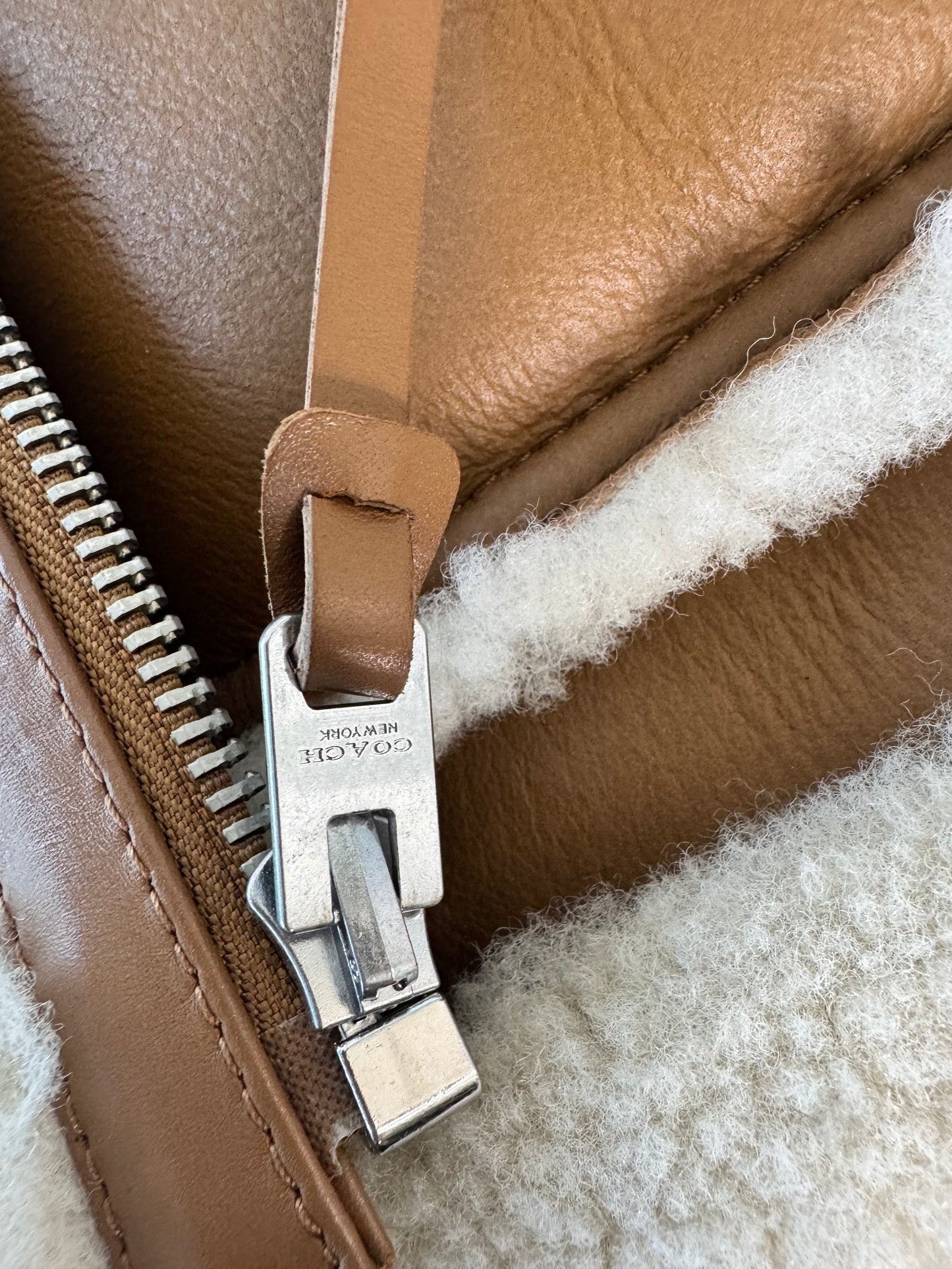 Y2K Coach Reversible Shearling Vest
