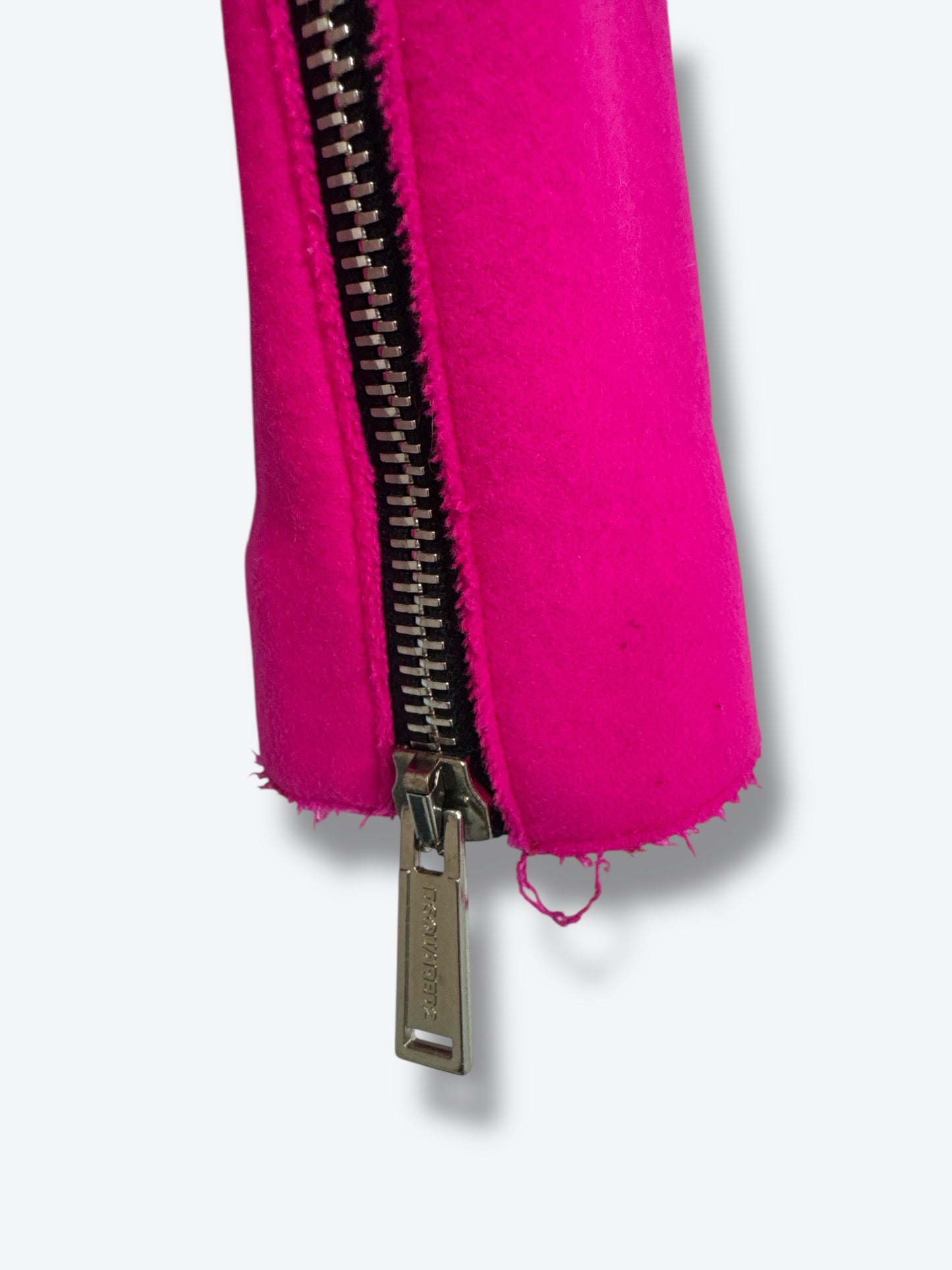 DSQUARED² Neon Pink Moto Jacket