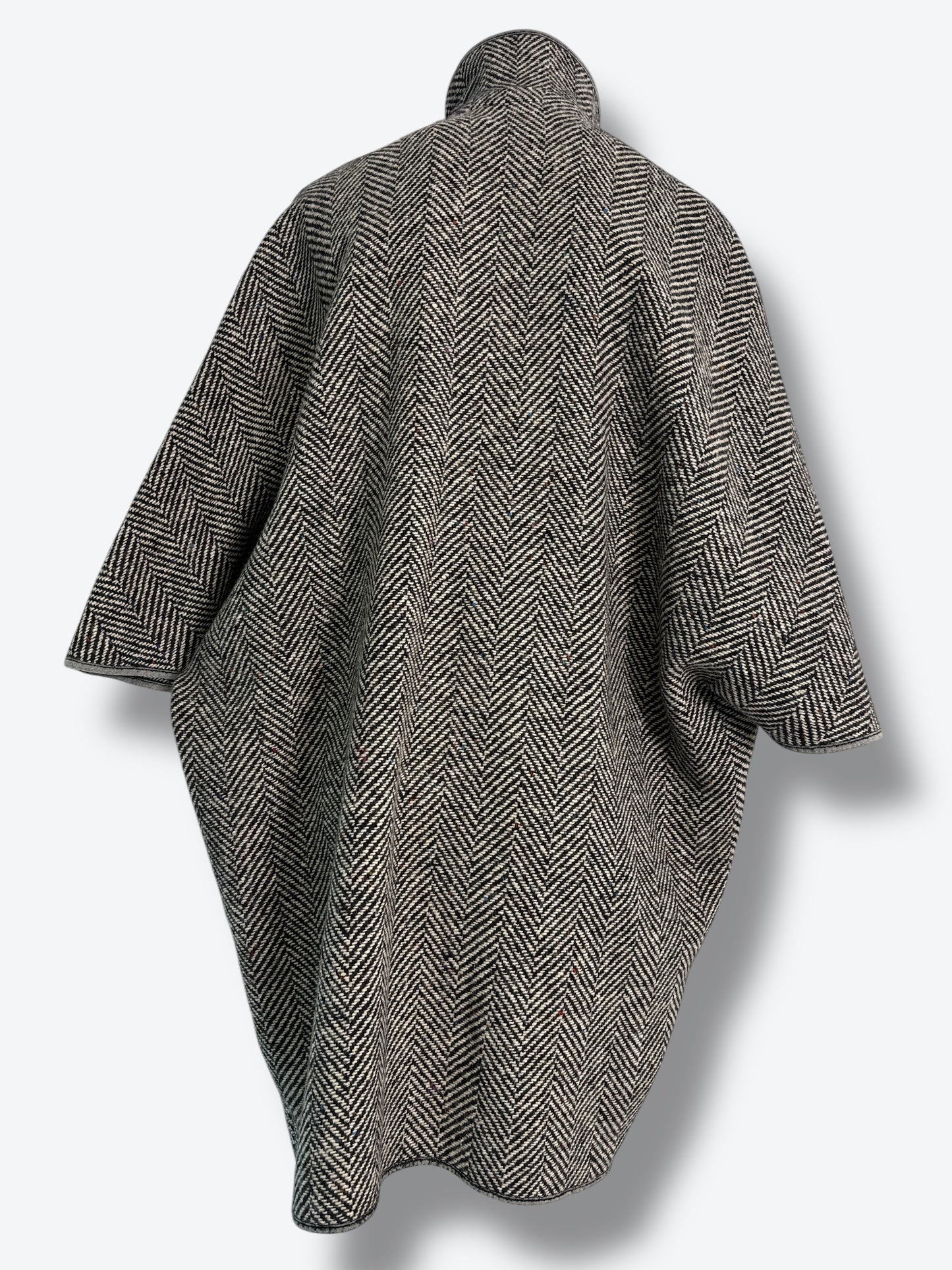 1980s Clifford Michael Speckled Wool Cape