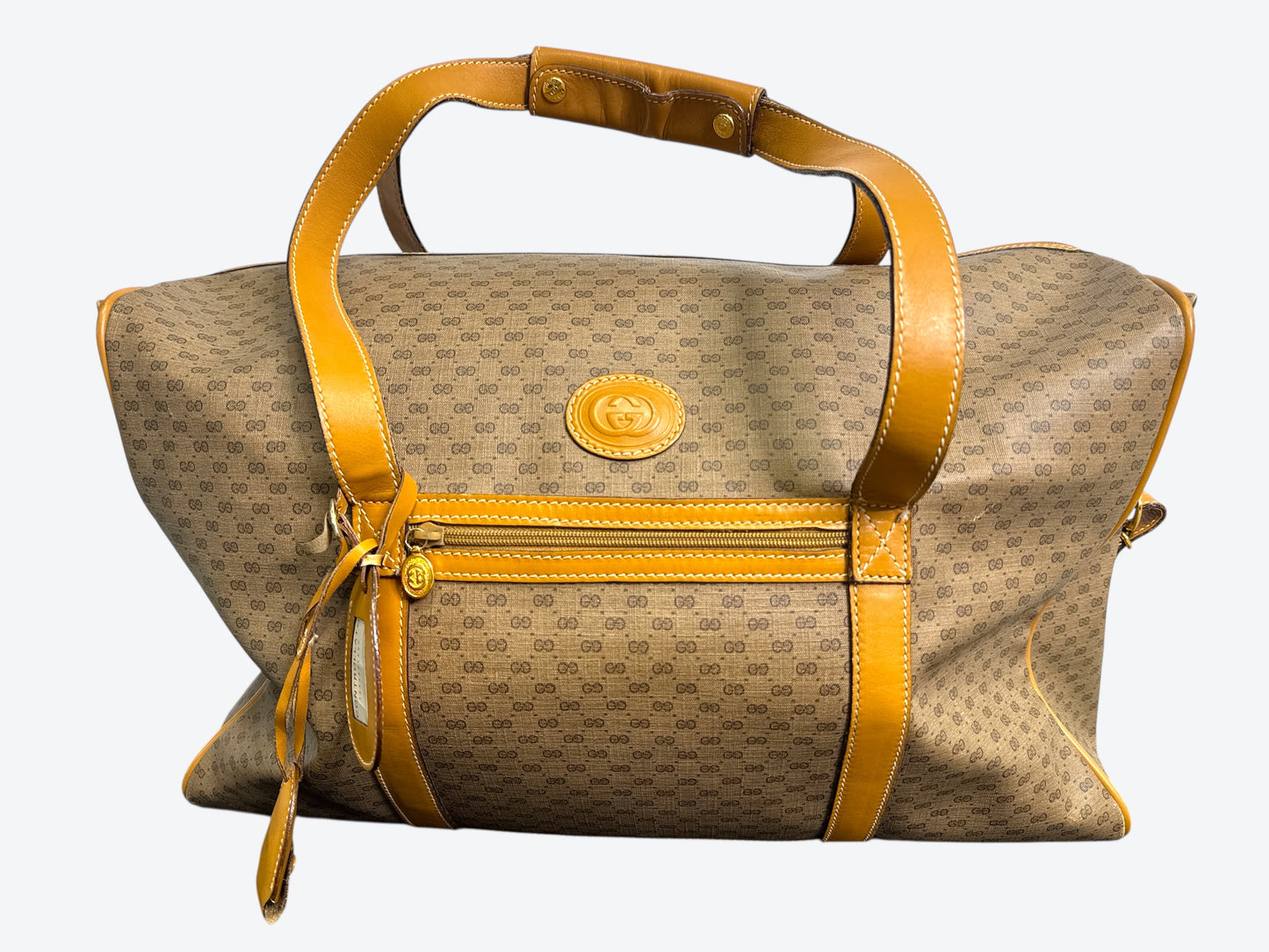 1970s Gucci Monogram Travel Tote