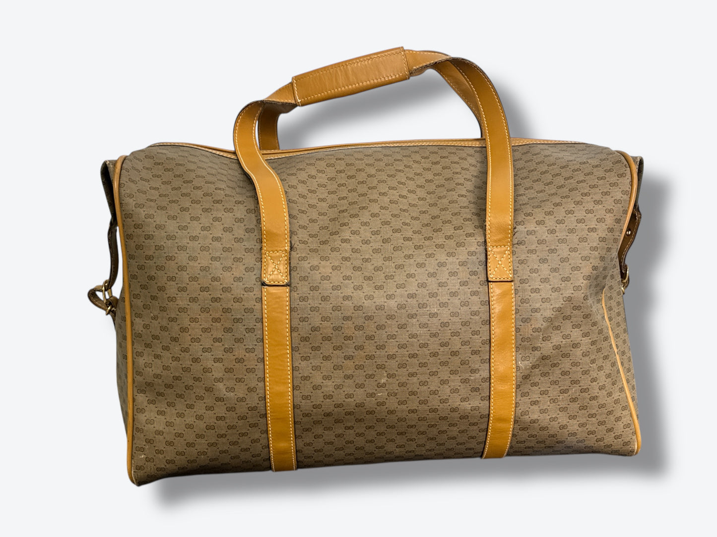 1970s Gucci Monogram Travel Tote